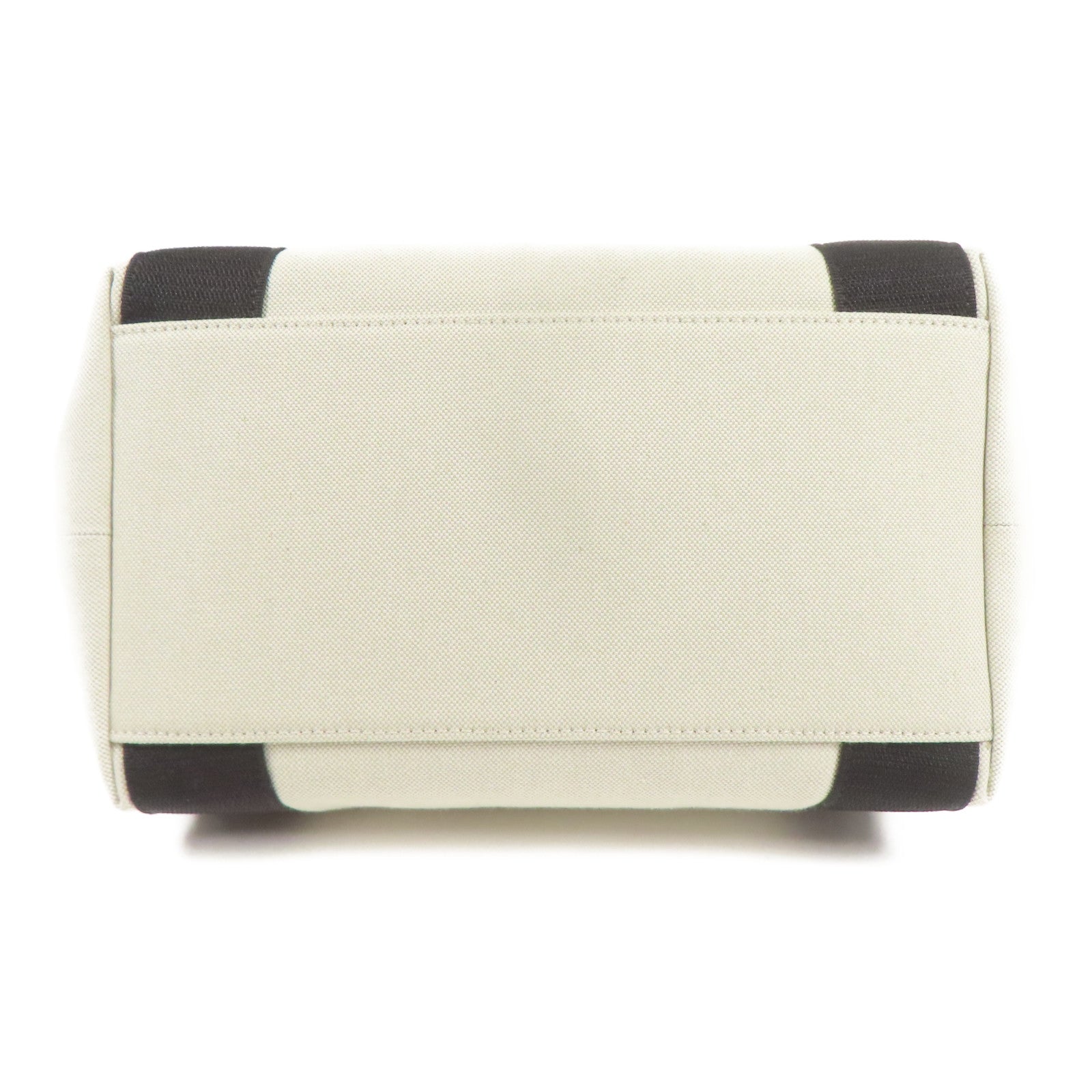 BALENCIAGA 帆布Biarritz Small Bag銀扣手挽肩背兩用袋