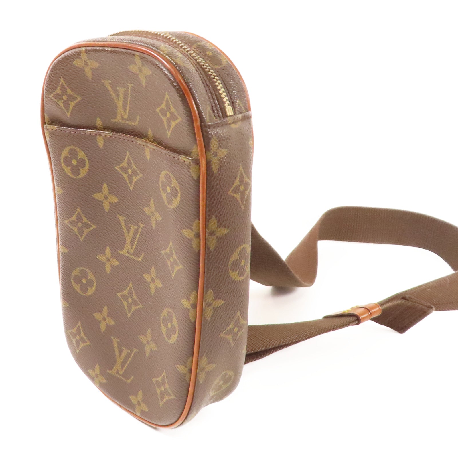 LOUIS VUITTON LV GHW Pochette Gange Waist Bag Shoulder M51870 Monogram Brown