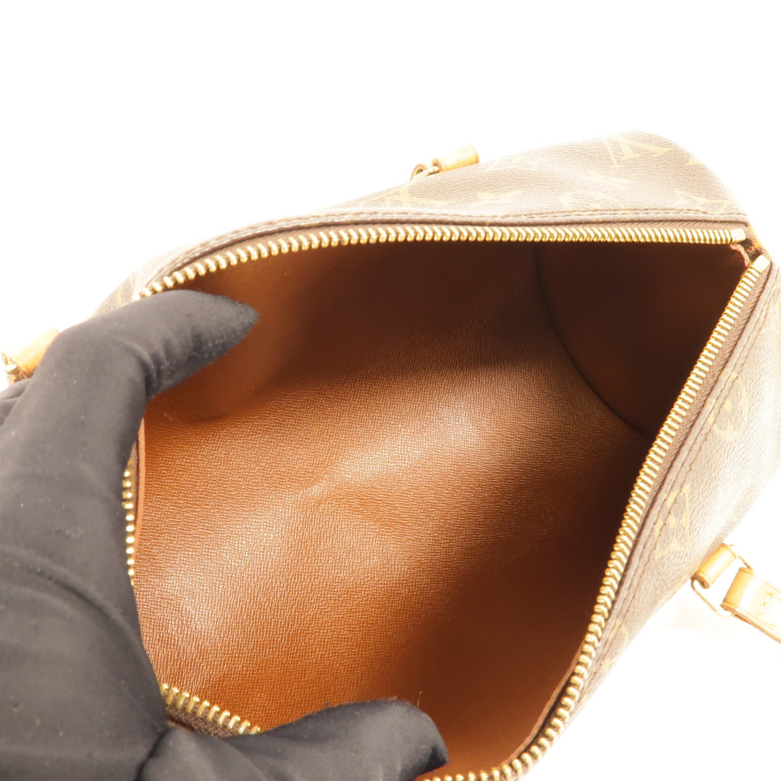 LOUIS VUITTON Monogram Papillon PM金扣手挽袋