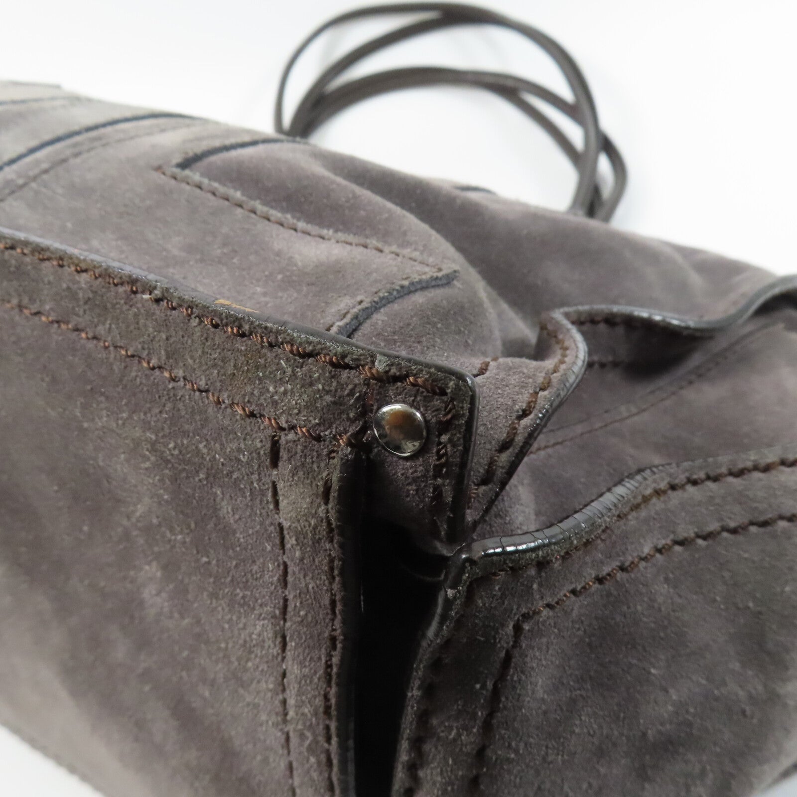 LOEWE 麂皮皮革Anagram Shoulder Bag肩背袋