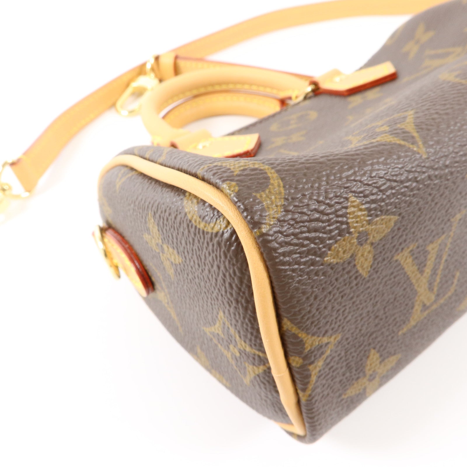 LOUIS VUITTON Monogram Nano Speedy手挽肩背兩用袋