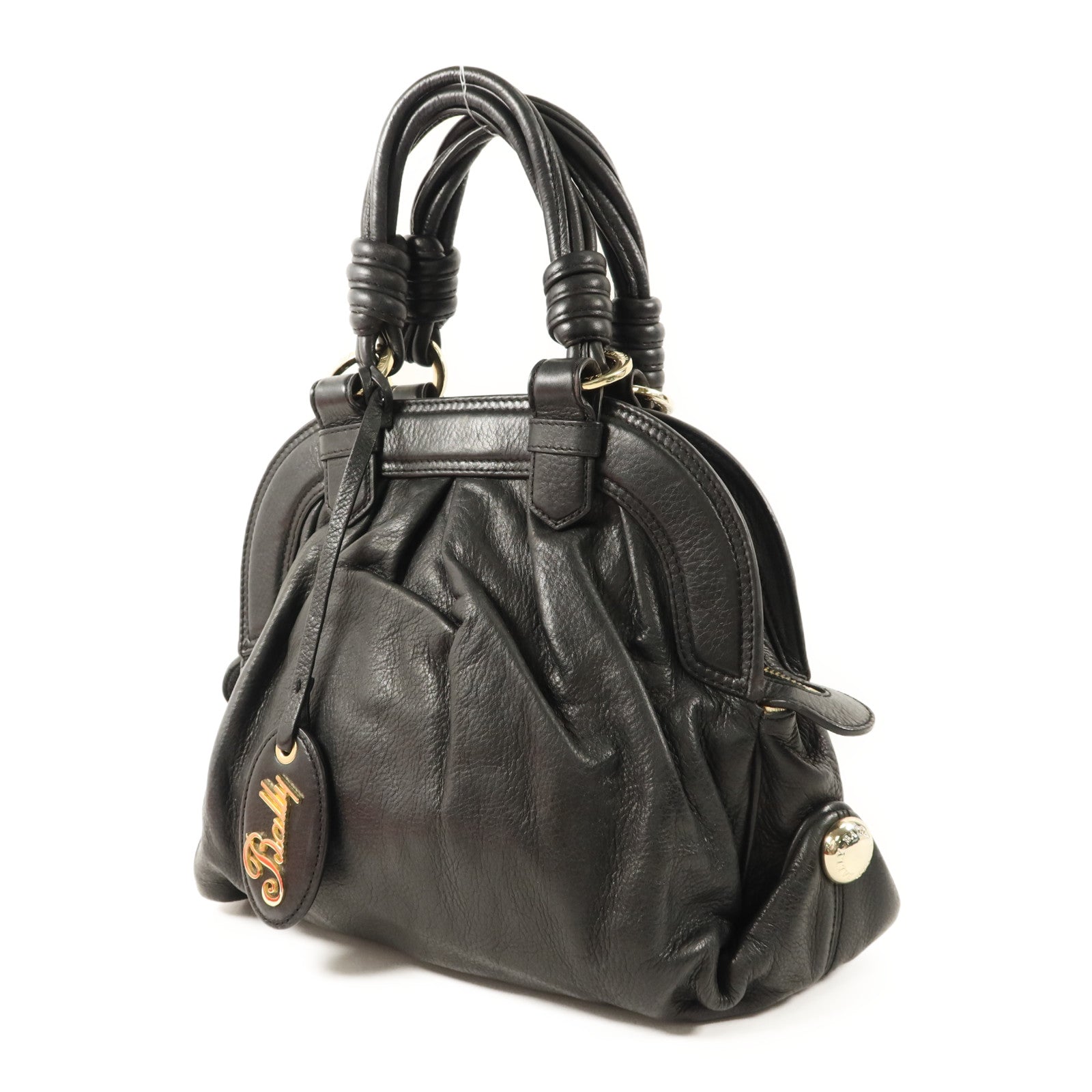 BALLY 牛皮皮革Handbag金扣手挽袋