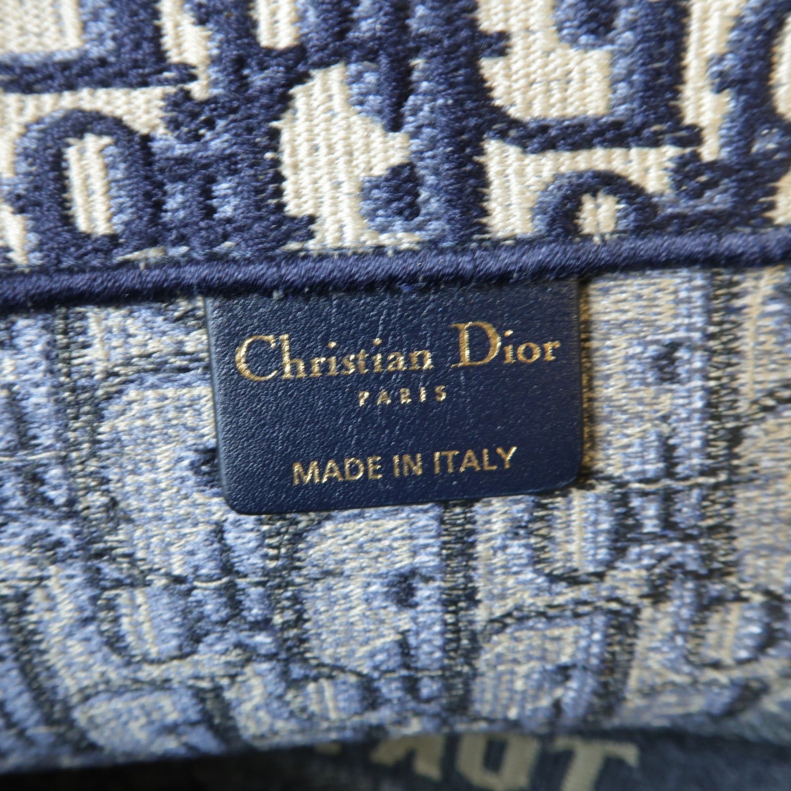 Dior 【激減優惠】帆布Book Tote手挽袋藍色