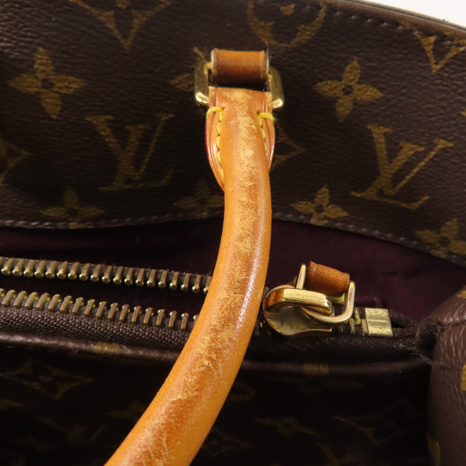 LOUIS VUITTON Monogram Montaigne GM金扣手挽肩背兩用袋