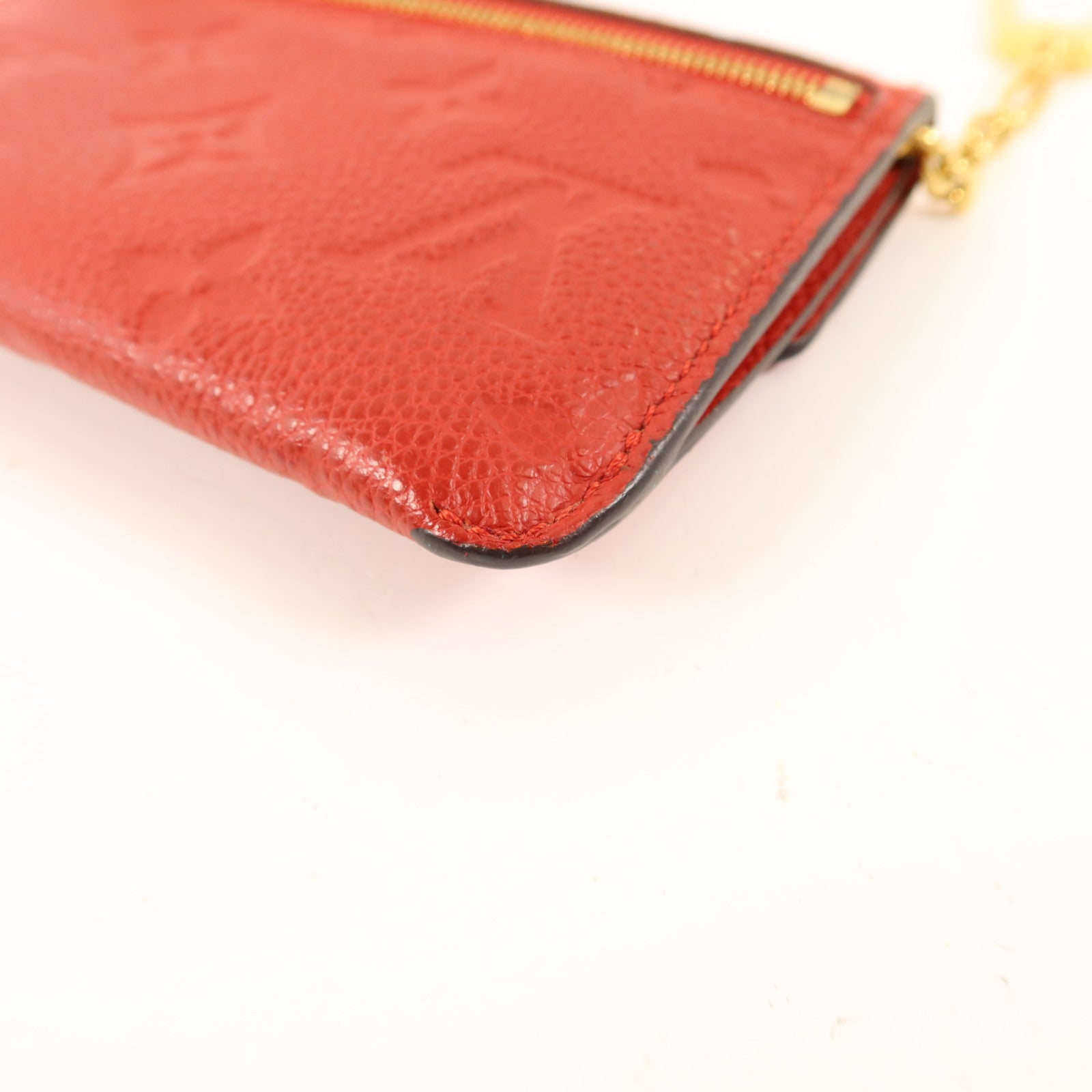 LOUIS VUITTON Monogram Empreinte Pochette Cure金扣零錢包