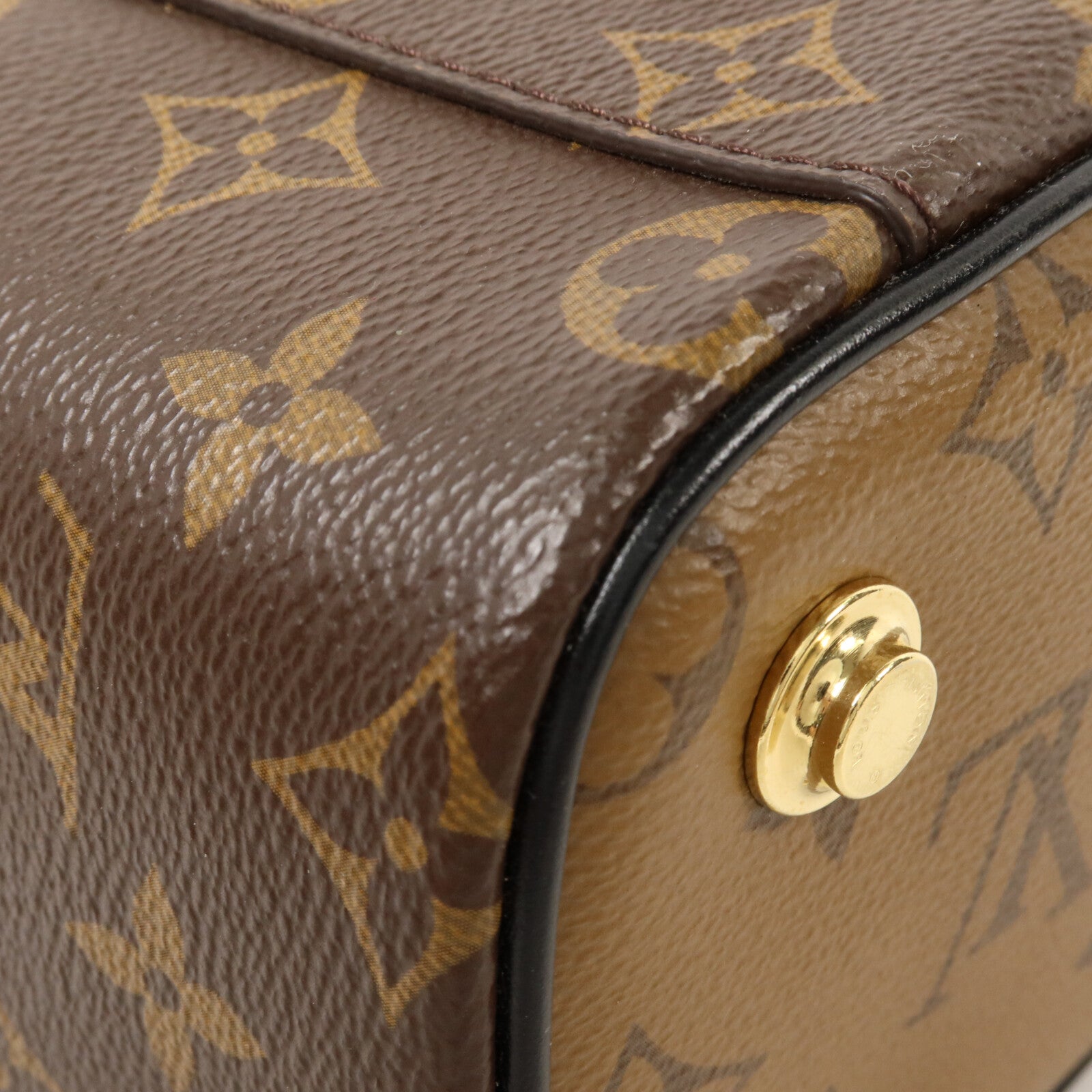 LOUIS VUITTON Monogram Reverse Vanity PM鏈帶手挽肩背兩用袋