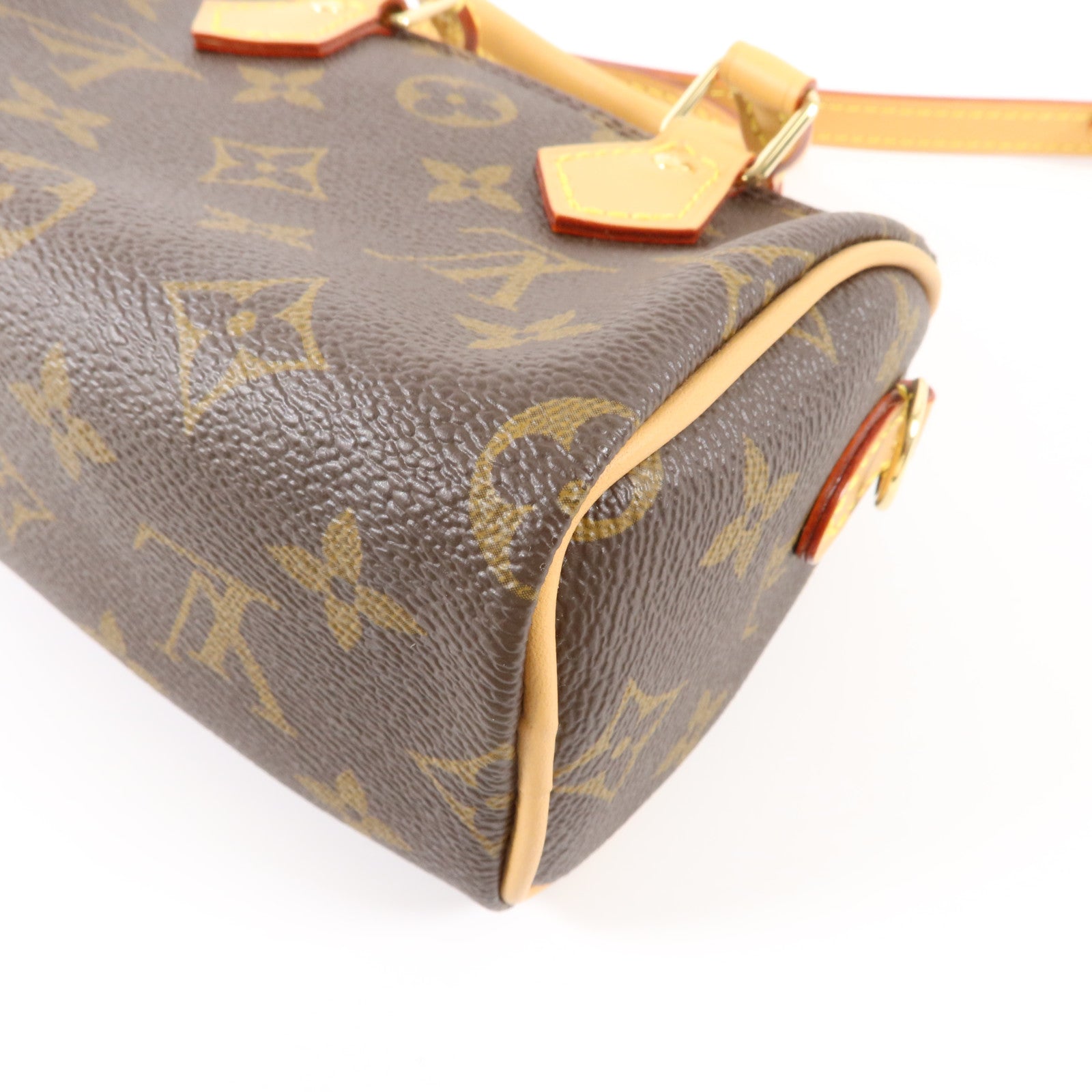LOUIS VUITTON Monogram Nano Speedy手挽肩背兩用袋