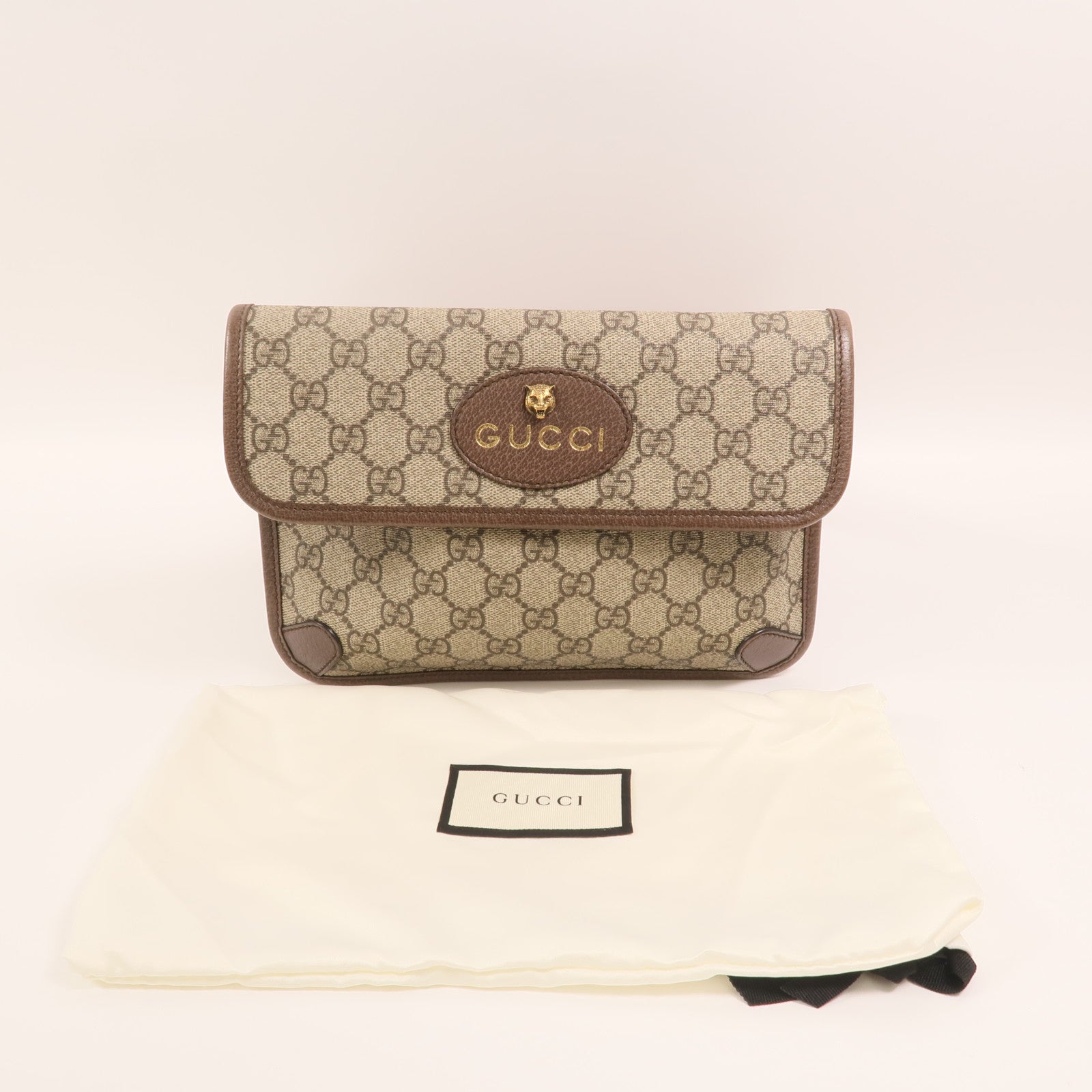 GUCCI 塗層帆布Neo Vintage GG Supreme金扣腰包