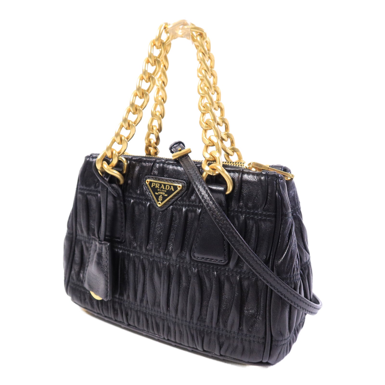 PRADA 羊皮皮革2 Way Shoulder Bag手挽肩背兩用袋