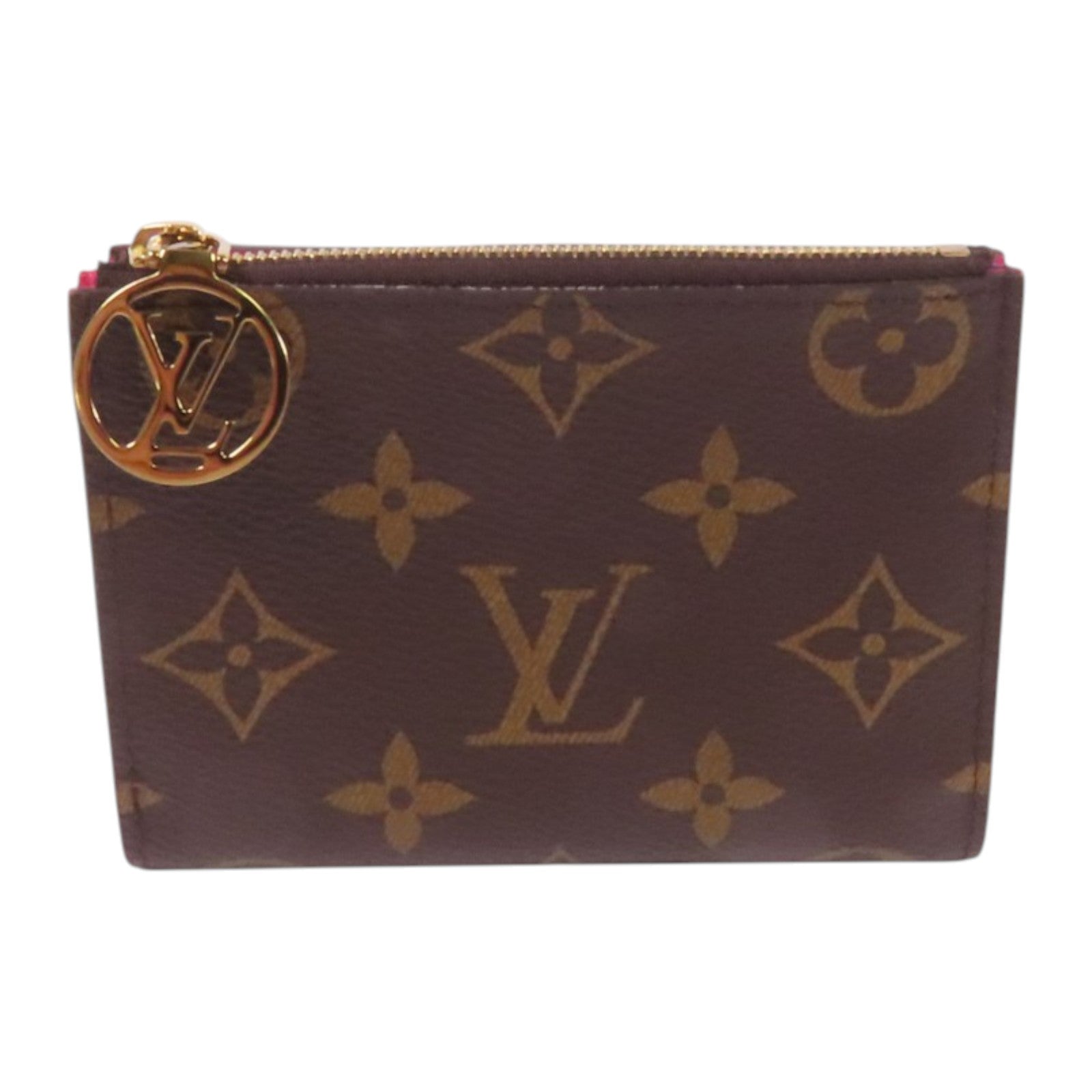 LOUIS VUITTON Monogram Lisa Wallet金扣短錢包