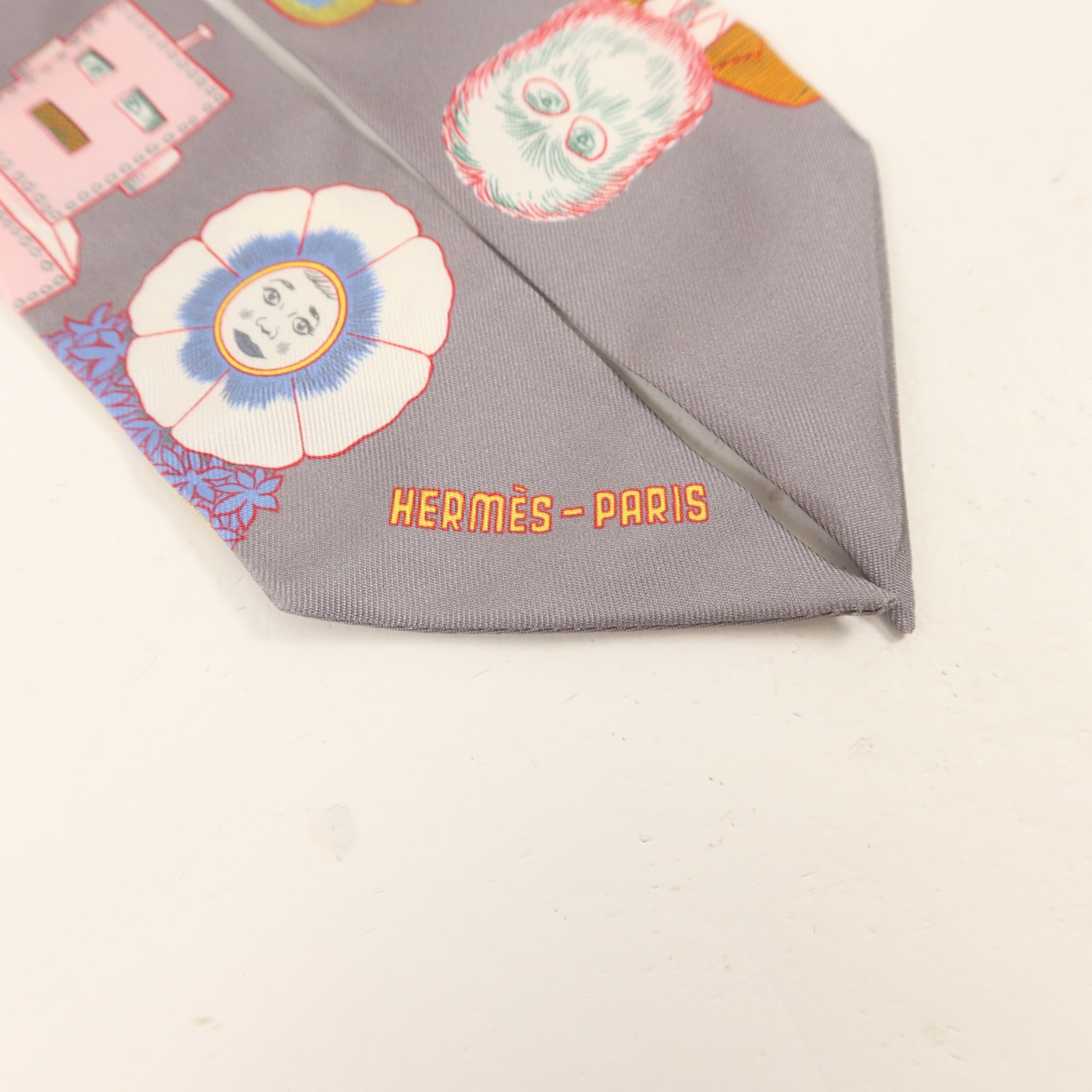 HERMES 絲質Twilly絲巾