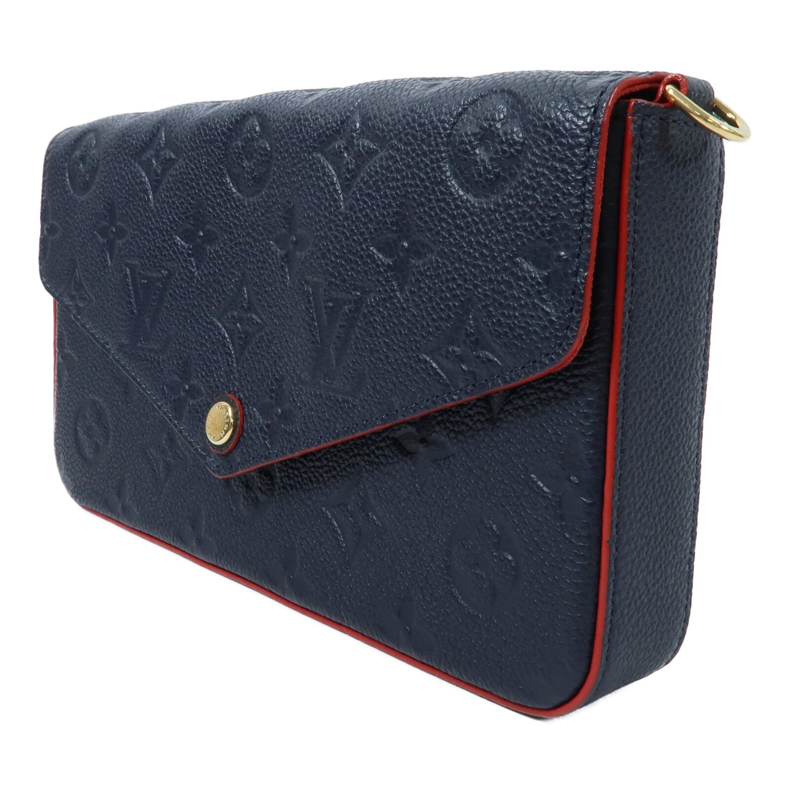 LOUIS VUITTON Monogram Empreinte Pochette Felicie鏈帶肩背袋