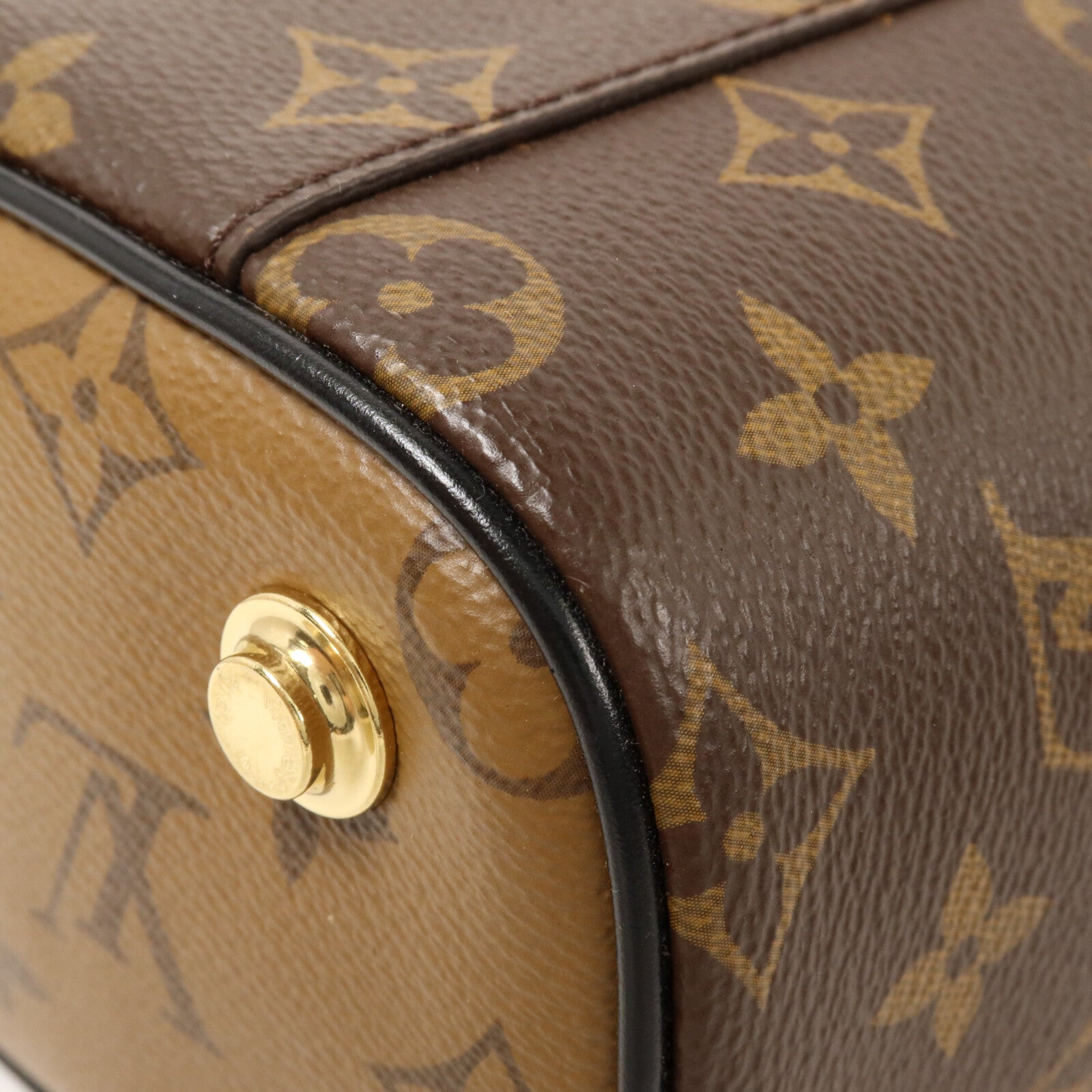 LOUIS VUITTON Monogram Reverse Vanity PM鏈帶手挽肩背兩用袋