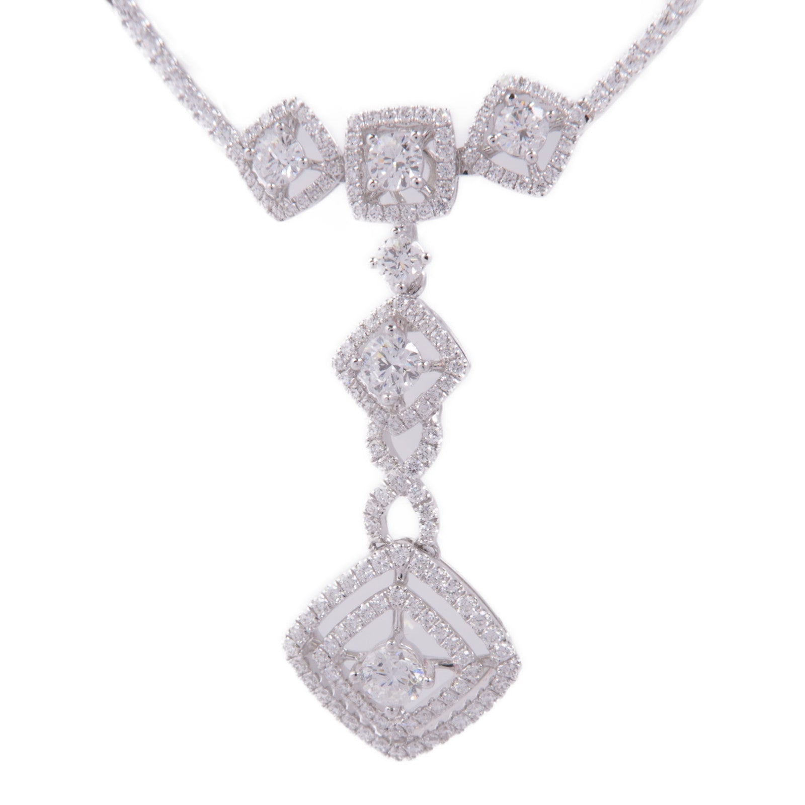 JEWELRY 18K白金Diamond Necklace鑽石項鍊