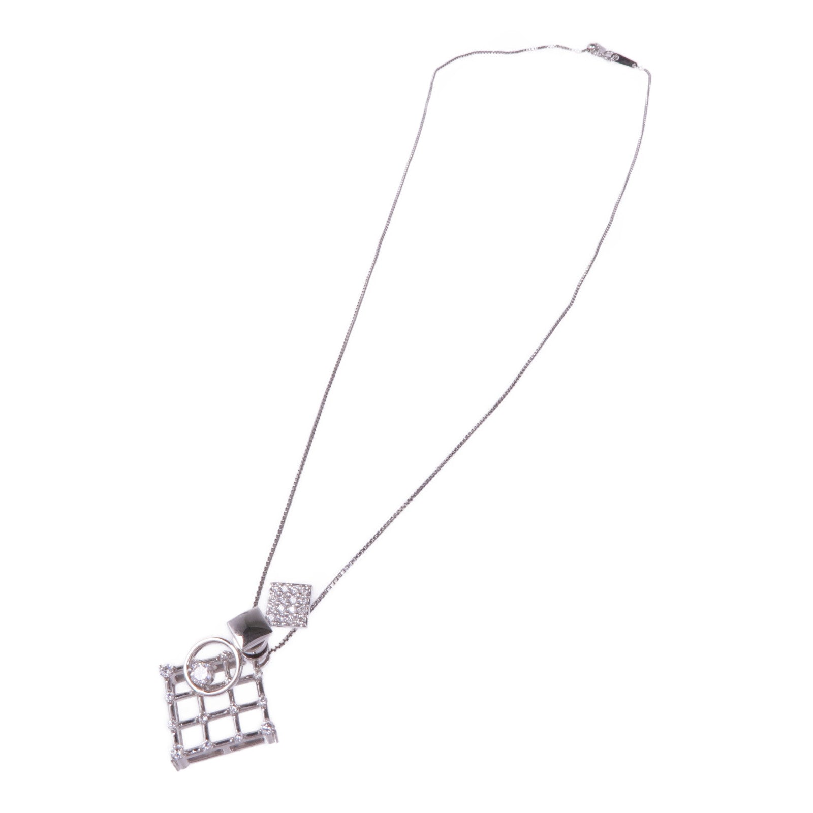 JEWELRY 18K白金Diamond Necklace鑽石項鍊