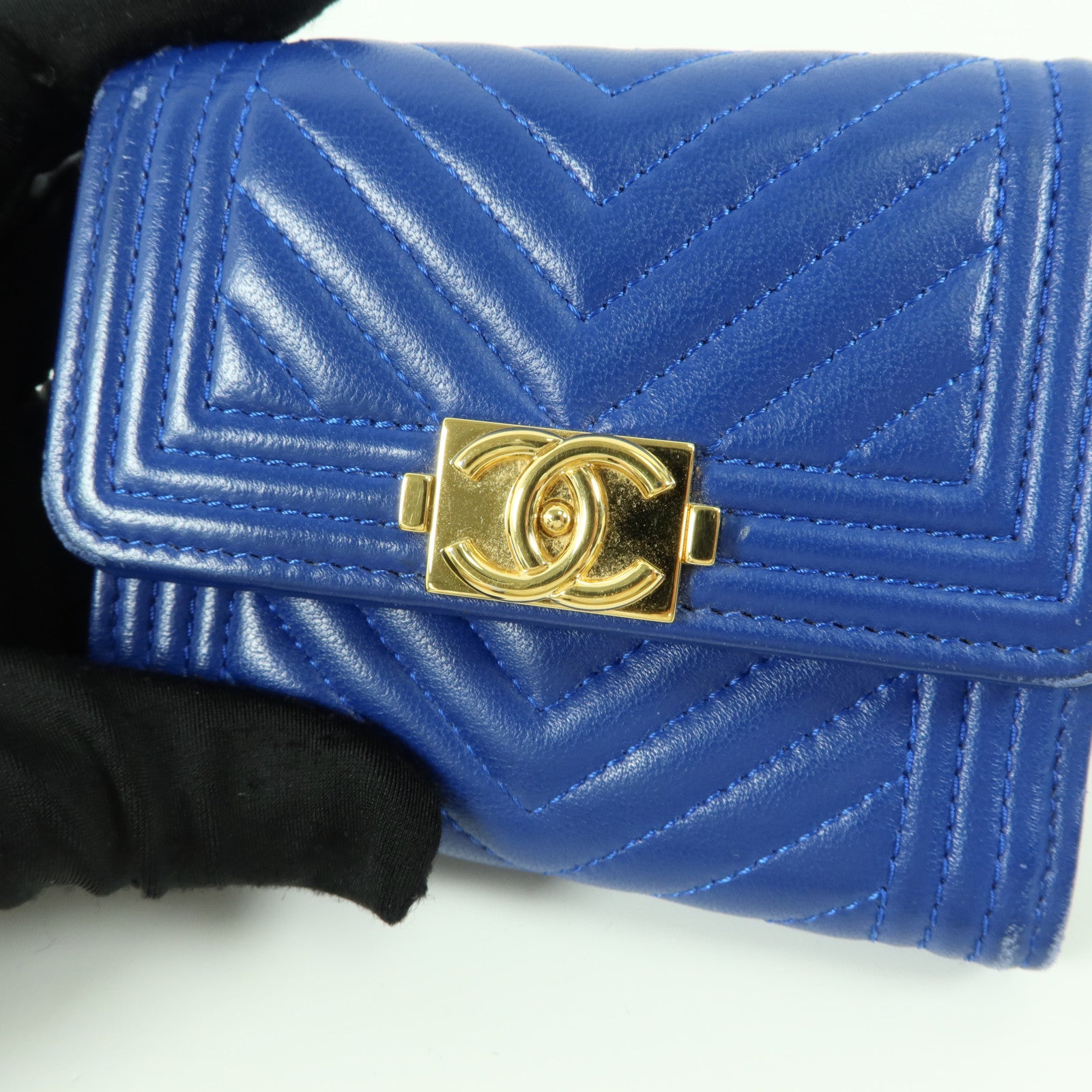 CHANEL 羊皮皮革Chanel Boy Wallet錢包