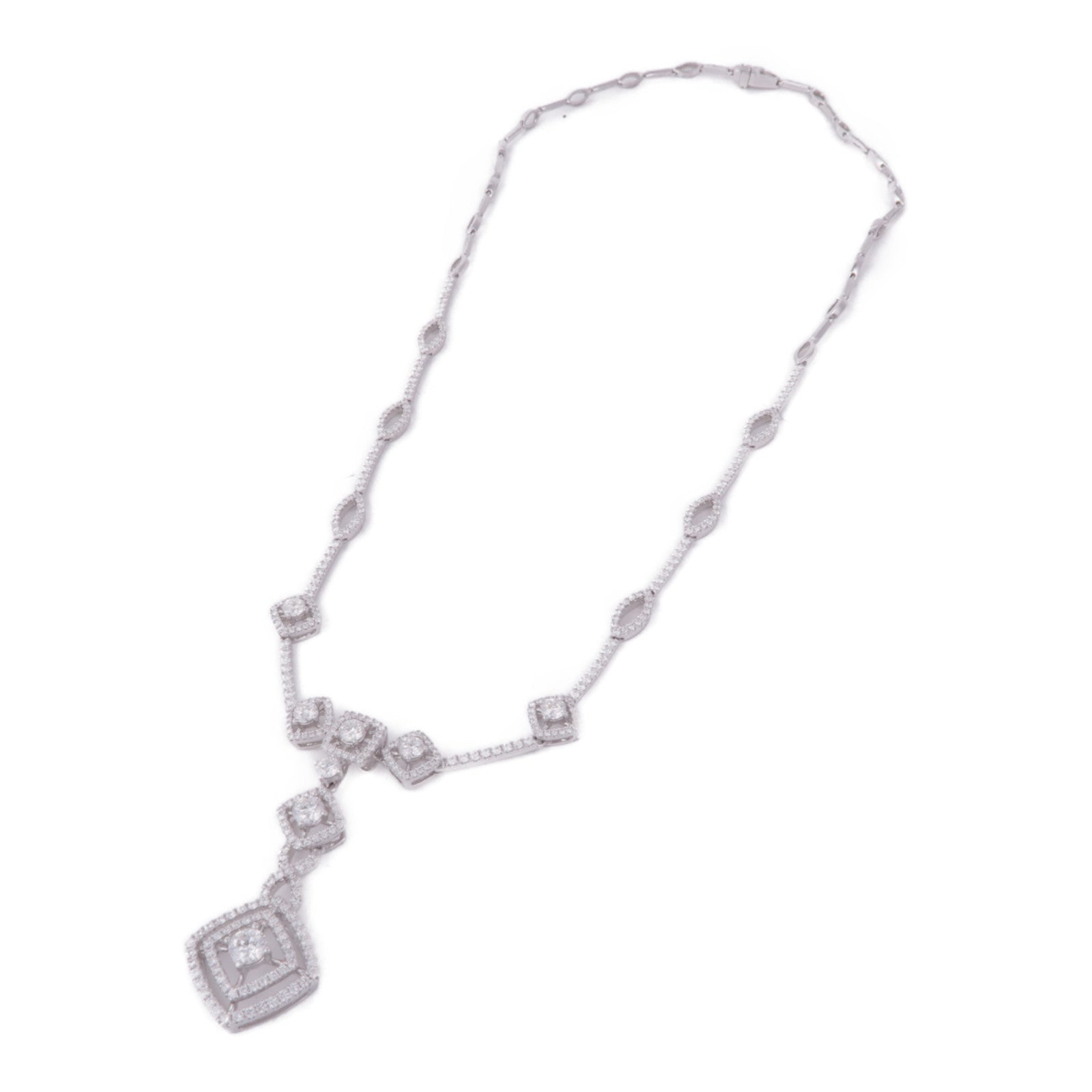 JEWELRY 18K白金Diamond Necklace鑽石項鍊