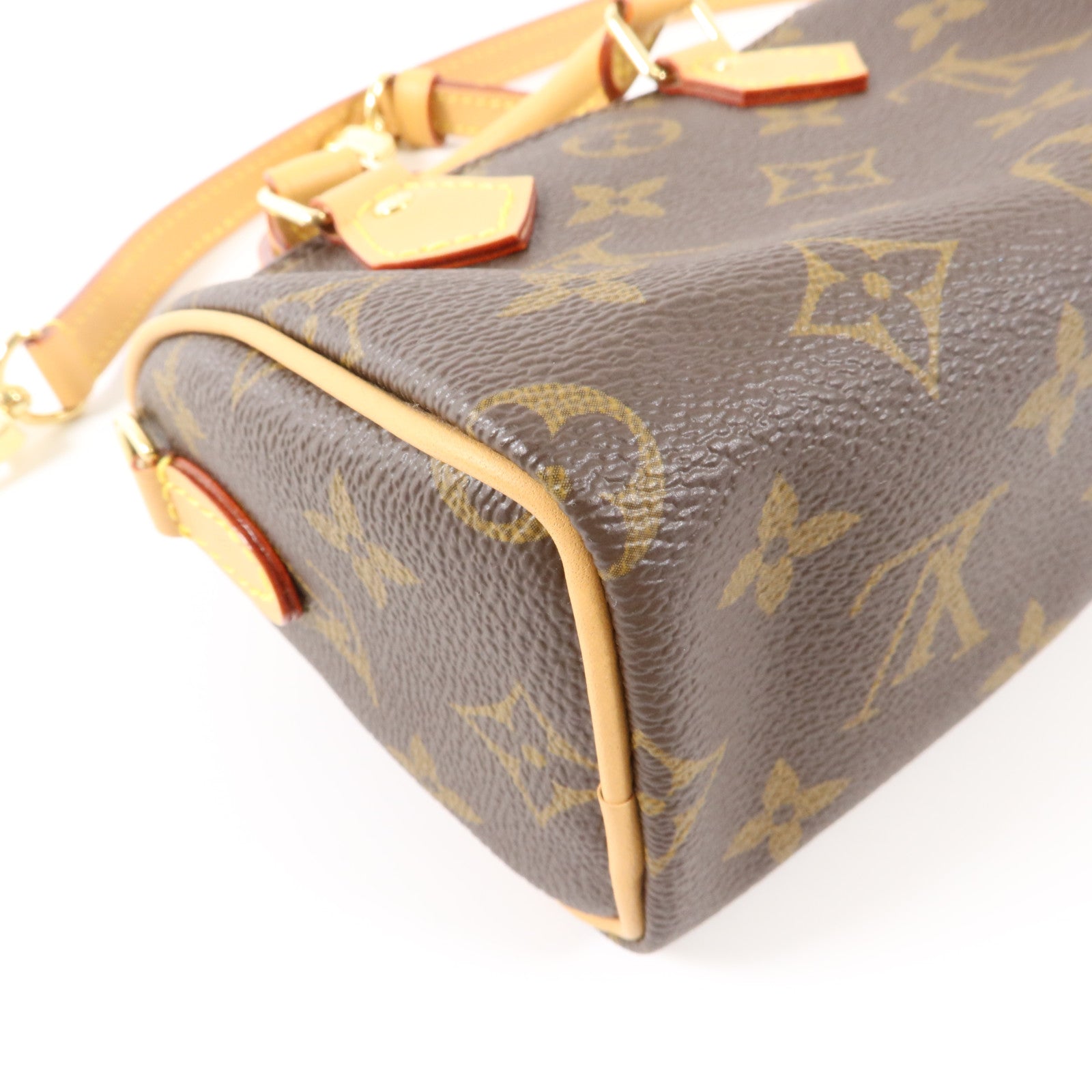 LOUIS VUITTON Monogram Nano Speedy手挽肩背兩用袋