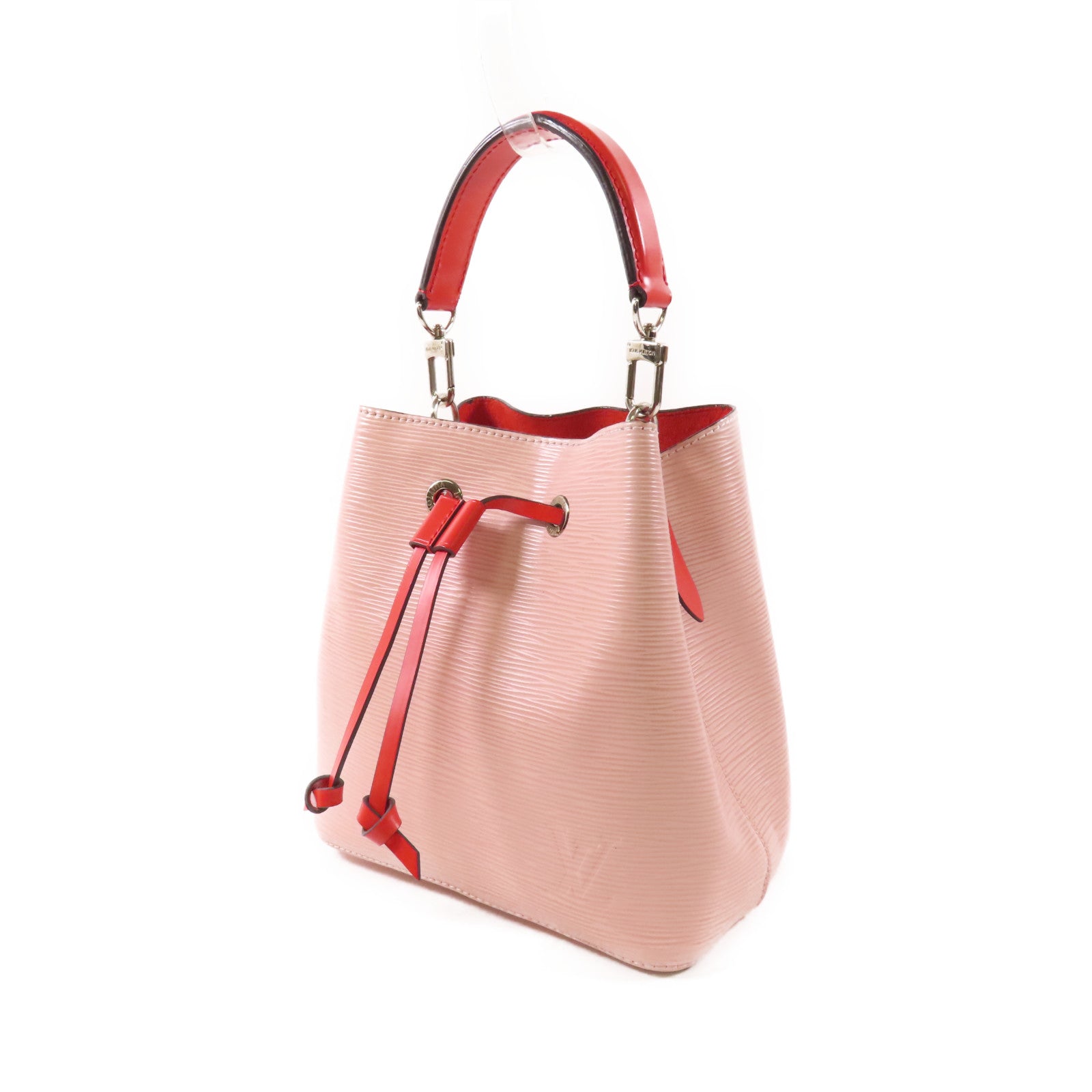 LOUIS VUITTON Epi Neo Noe BB銀扣手挽肩背兩用袋粉紅色/Rose Ballerine