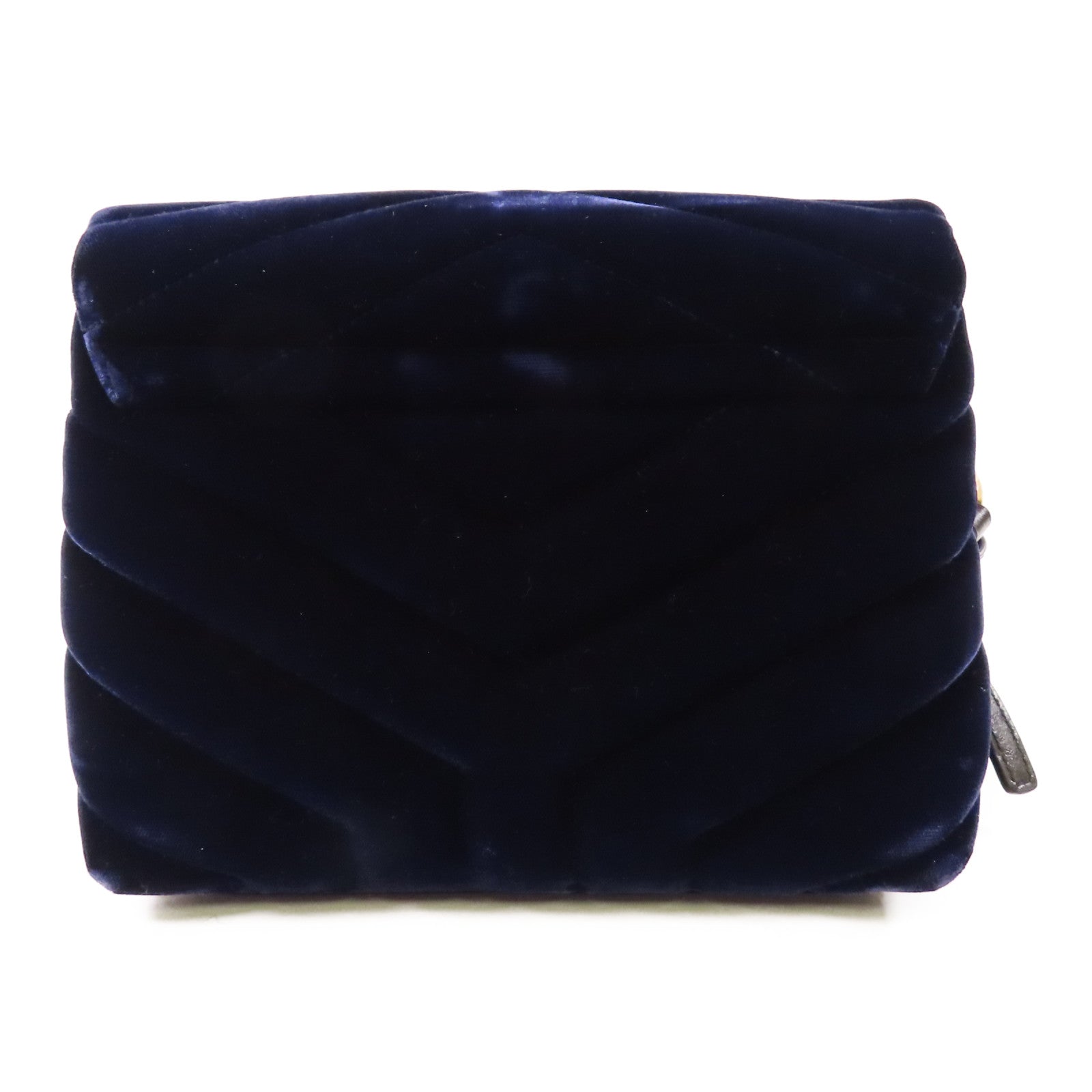 YVES SAINT LAURENT 天鵝絨Shoulder Bag金扣肩背袋