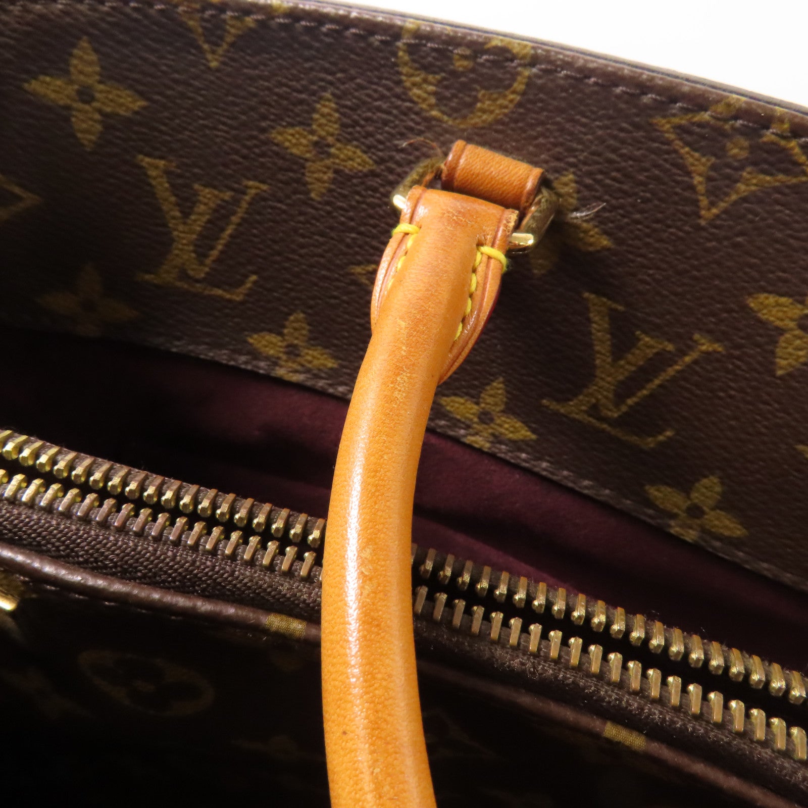 LOUIS VUITTON Monogram Montaigne GM金扣手挽肩背兩用袋