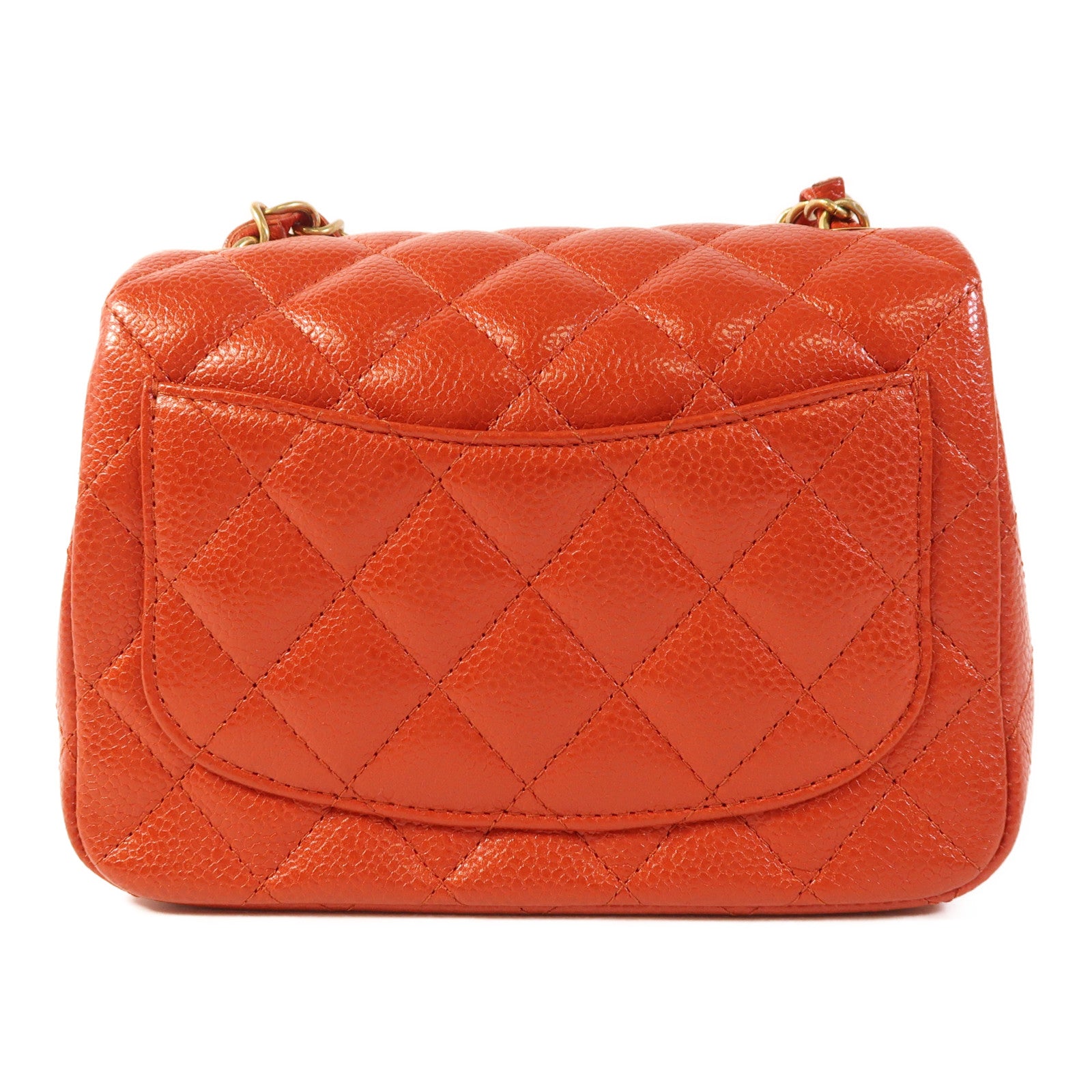 CHANEL 牛皮皮革Mini Classic 17金扣鏈帶肩背袋