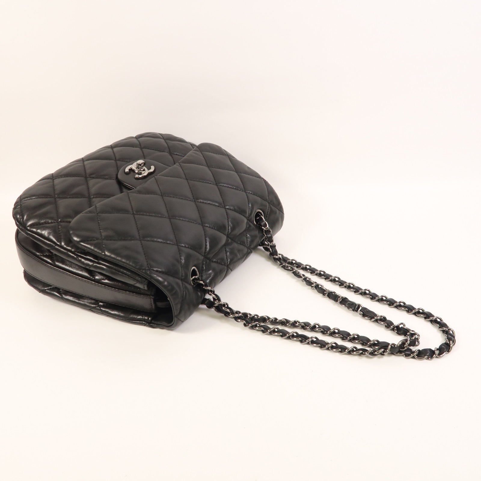 CHANEL 【激減優惠】皮革Chain Shoulder鏈帶肩背袋