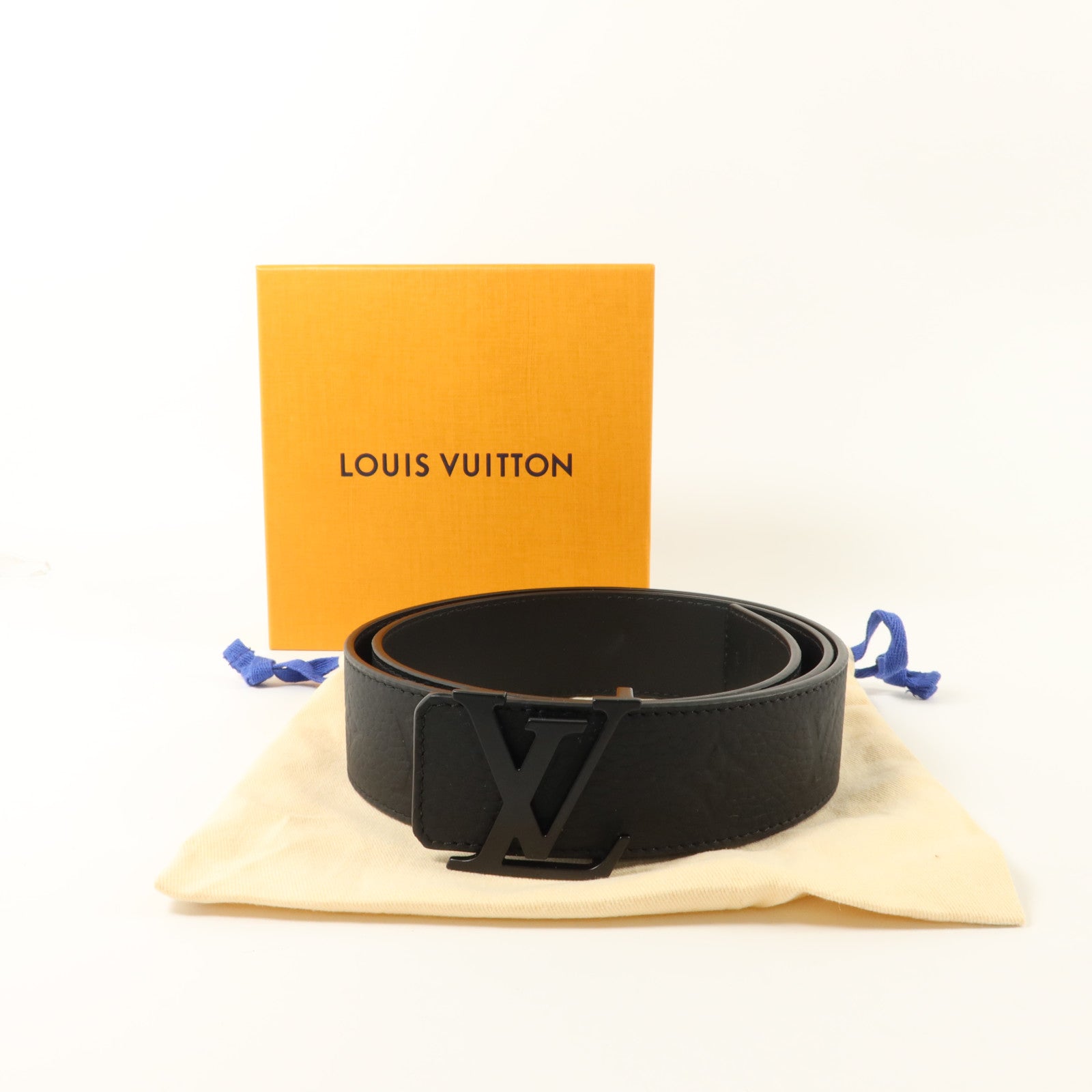 LOUIS VUITTON Taurillon Initiales 40mm Reversible Belt皮帶