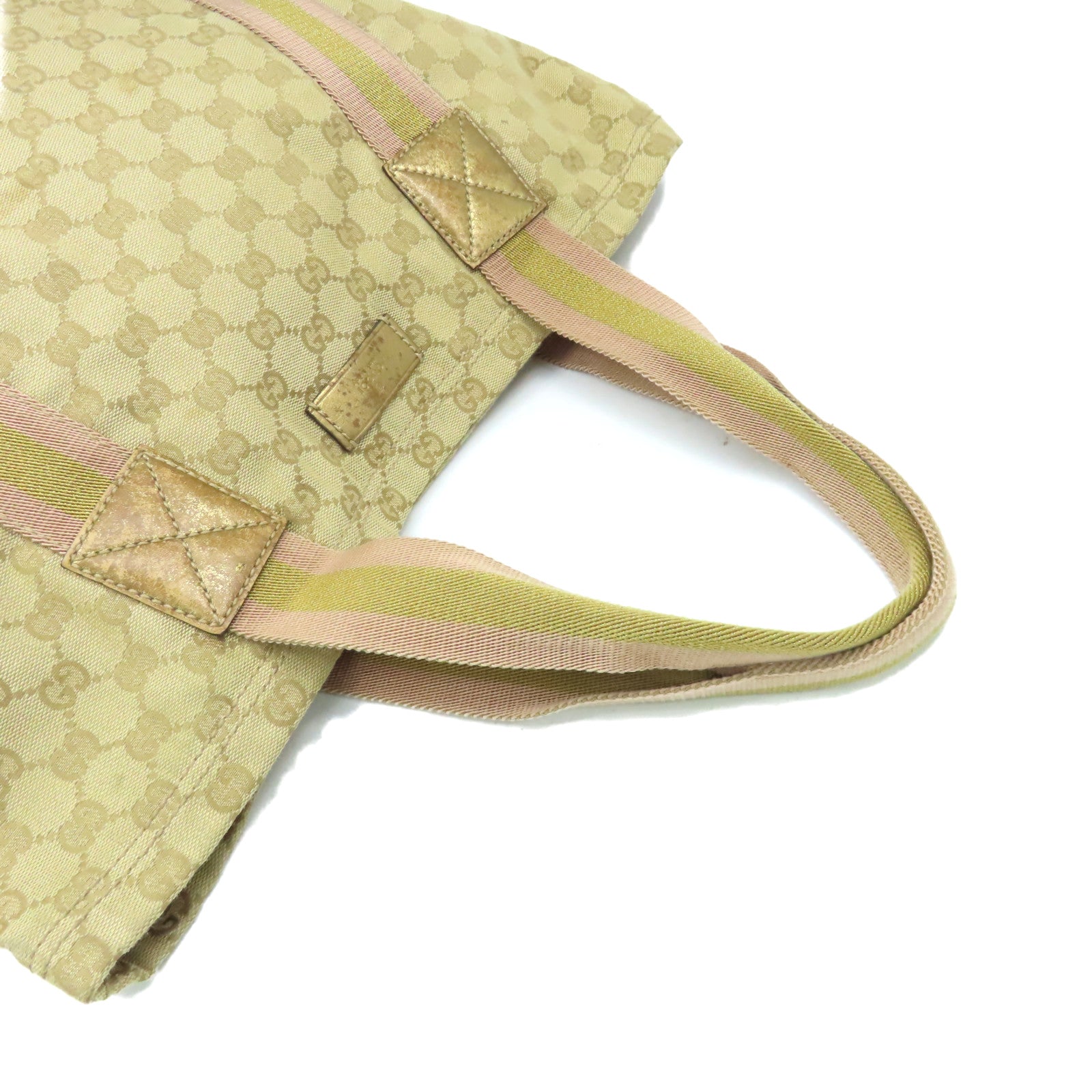 GUCCI 【激減優惠】GG帆布Tote Bag手挽袋啡色/杏色