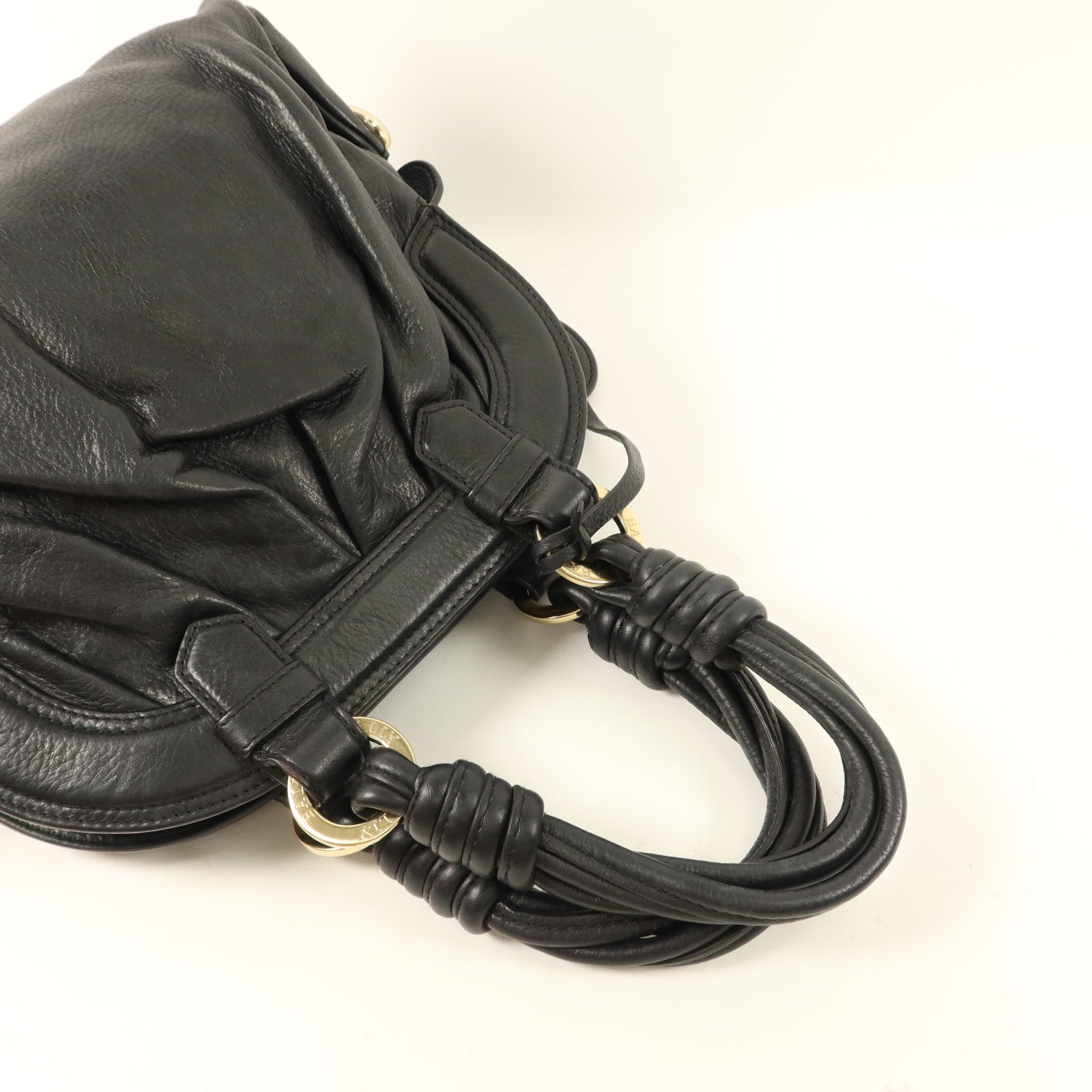 BALLY 牛皮皮革Handbag金扣手挽袋