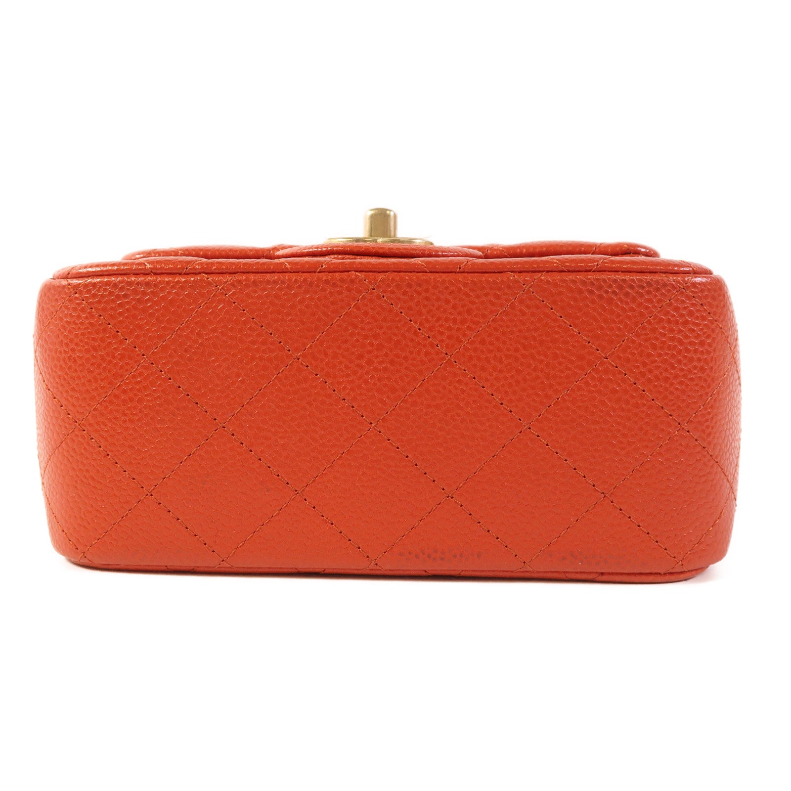 CHANEL 牛皮皮革Mini Classic 17金扣鏈帶肩背袋