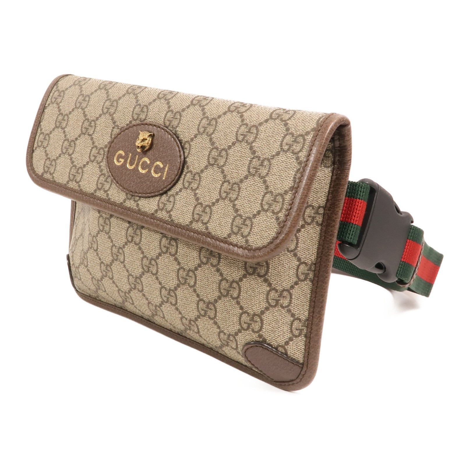 GUCCI 塗層帆布Neo Vintage GG Supreme金扣腰包
