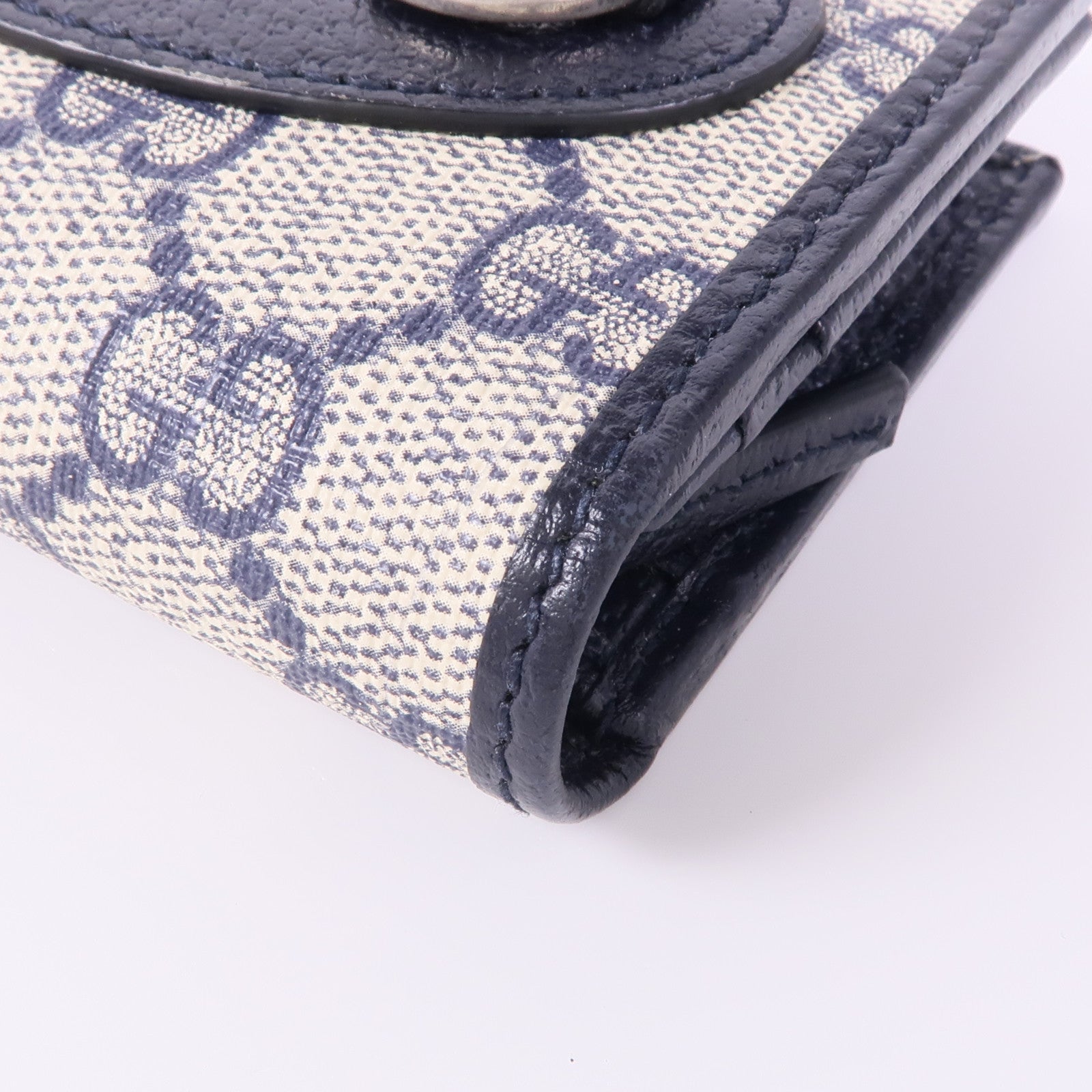 GUCCI 塗層帆布Wallet 1955銀扣錢包