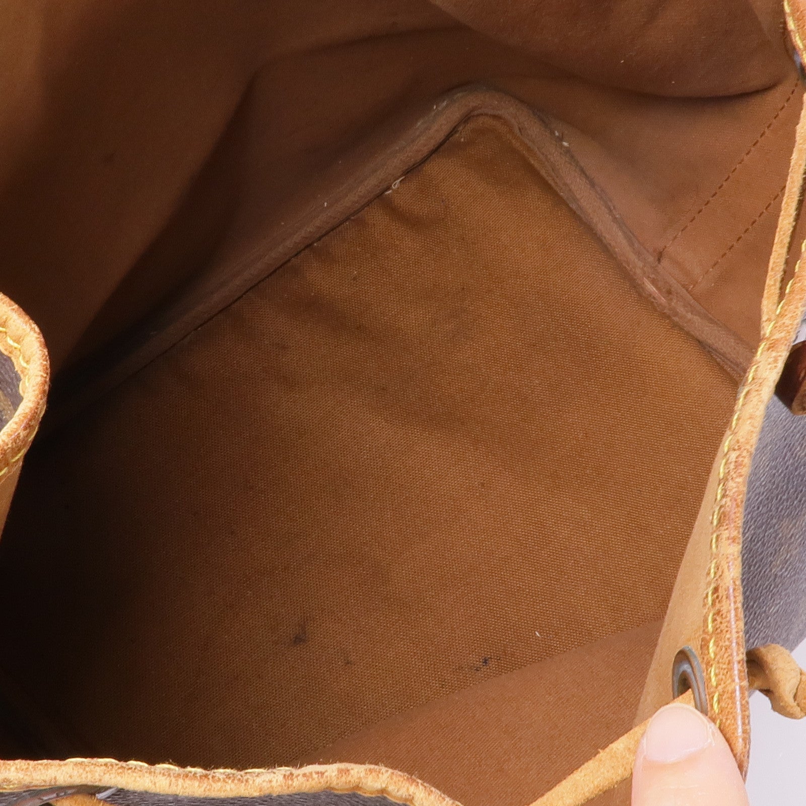 LOUIS VUITTON Monogram Petit Noe金扣肩背袋棕色