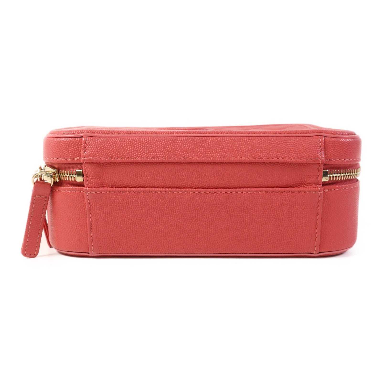 CHANEL 牛皮皮革Vanity Case金扣手挽肩背兩用袋