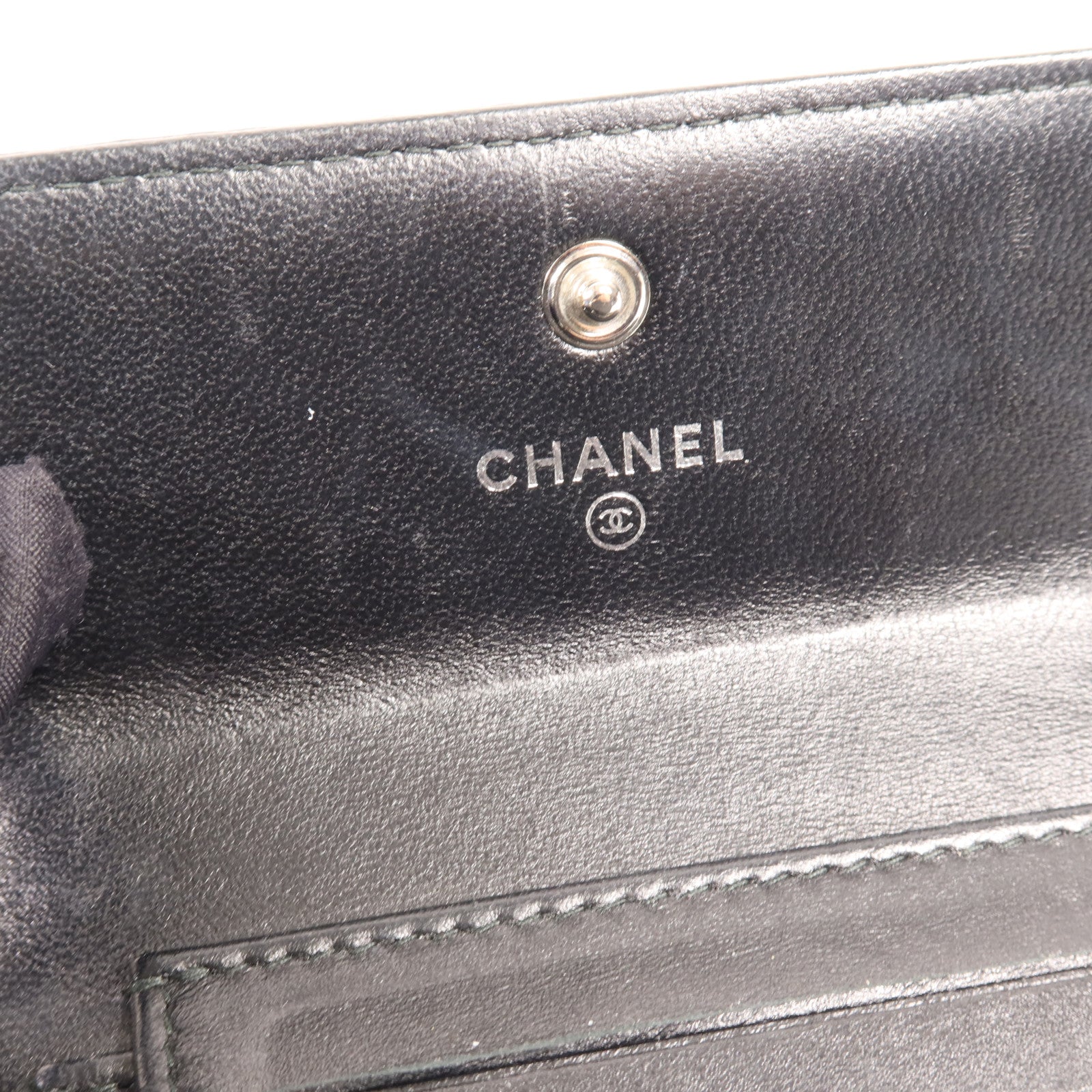 CHANEL 羊皮皮革Boy Wallet錢包