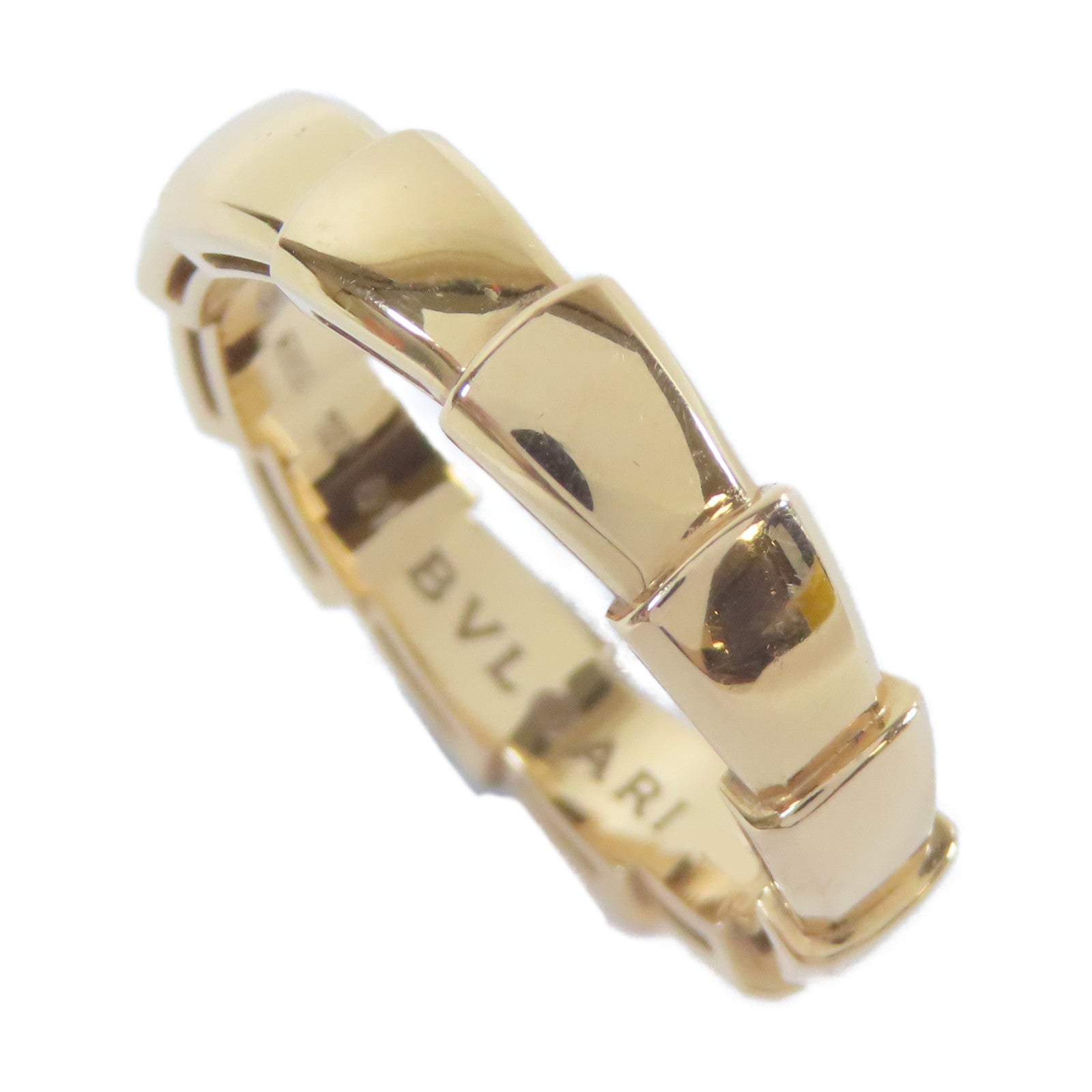 BVLGARI 【激減優惠】18K玫瑰金Serpenti Ring戒指#61/US#9.25