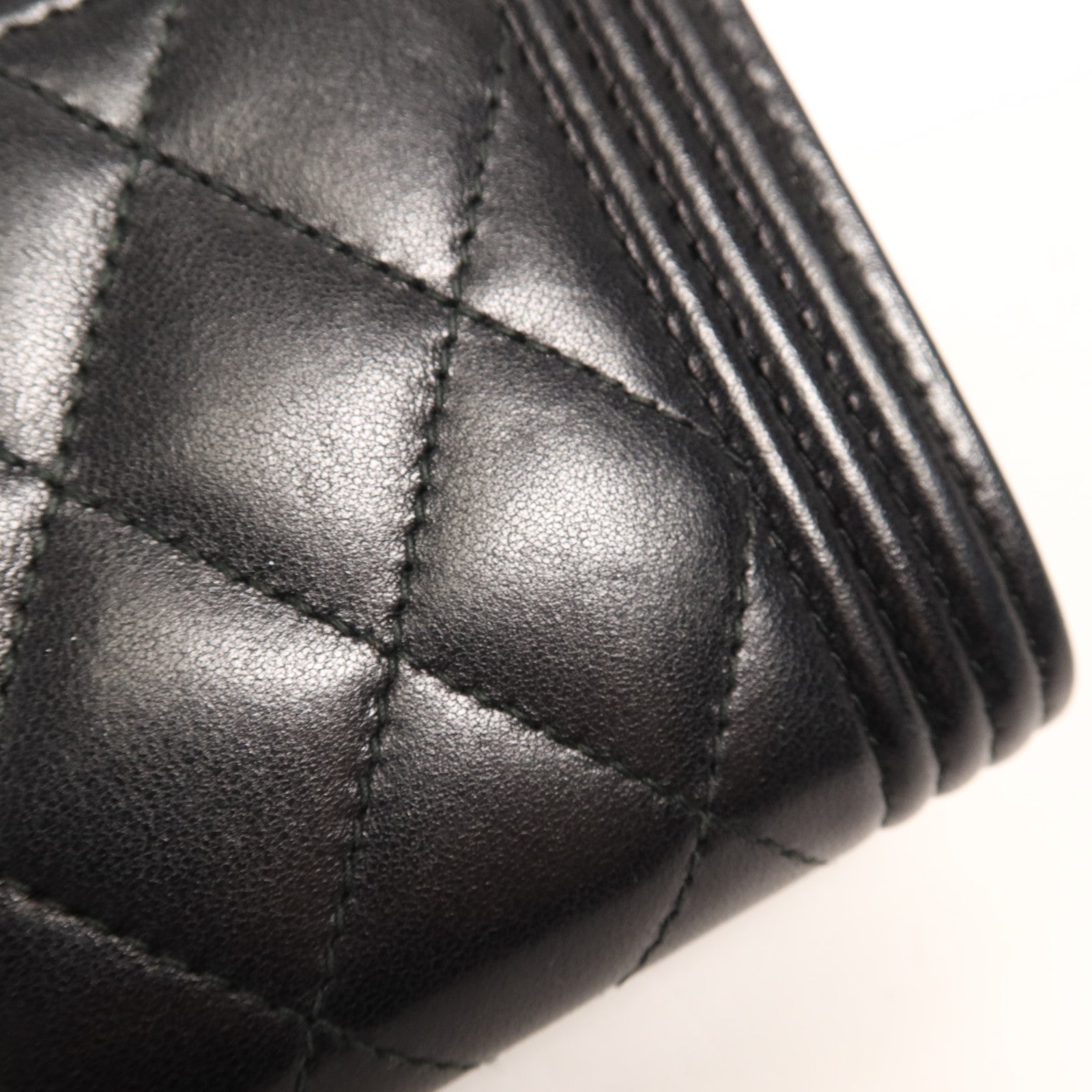 CHANEL 羊皮皮革Boy Wallet錢包