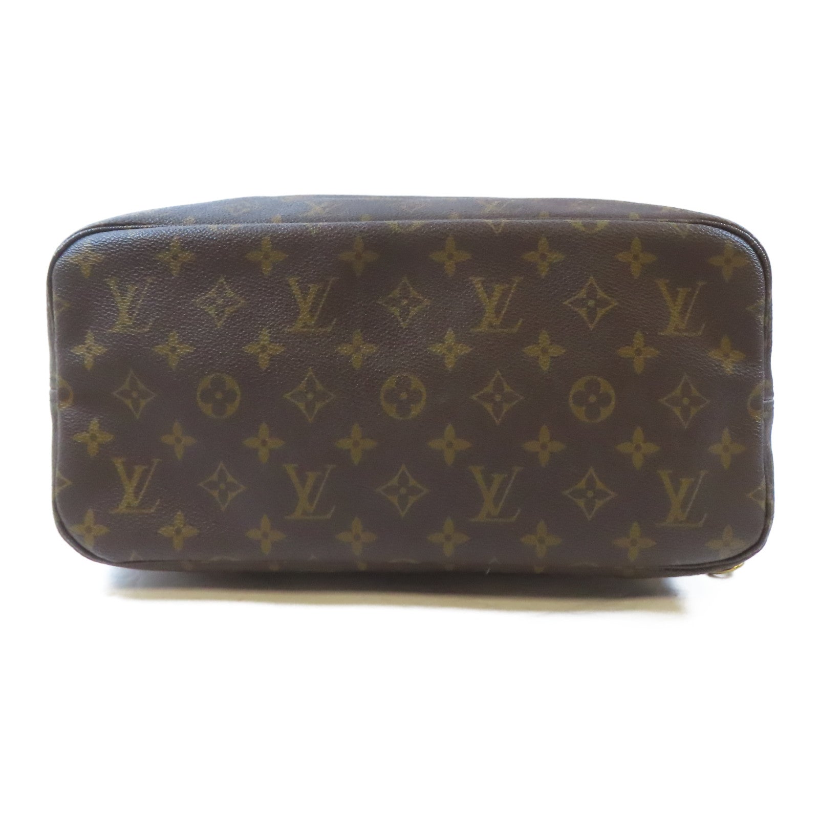 LOUIS VUITTON Monogram Neverfull MM金扣肩背袋/手挽袋啡色
