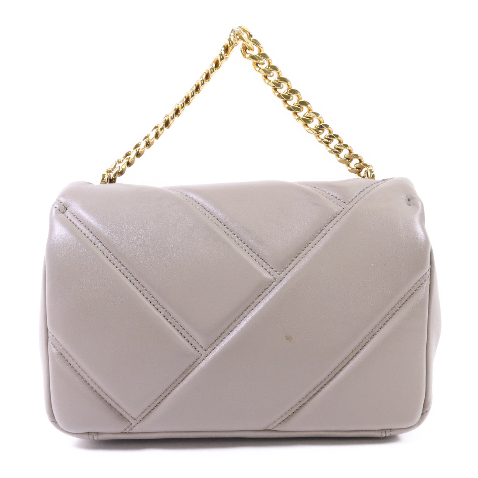 BVLGARI 牛皮皮革2 Way Shoulder Bag金扣手挽肩背兩用袋