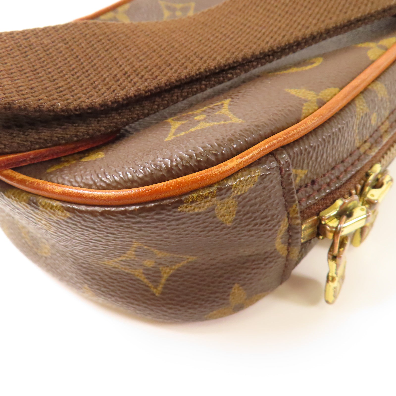 LOUIS VUITTON LV GHW Pochette Gange Waist Bag Shoulder M51870 Monogram Brown