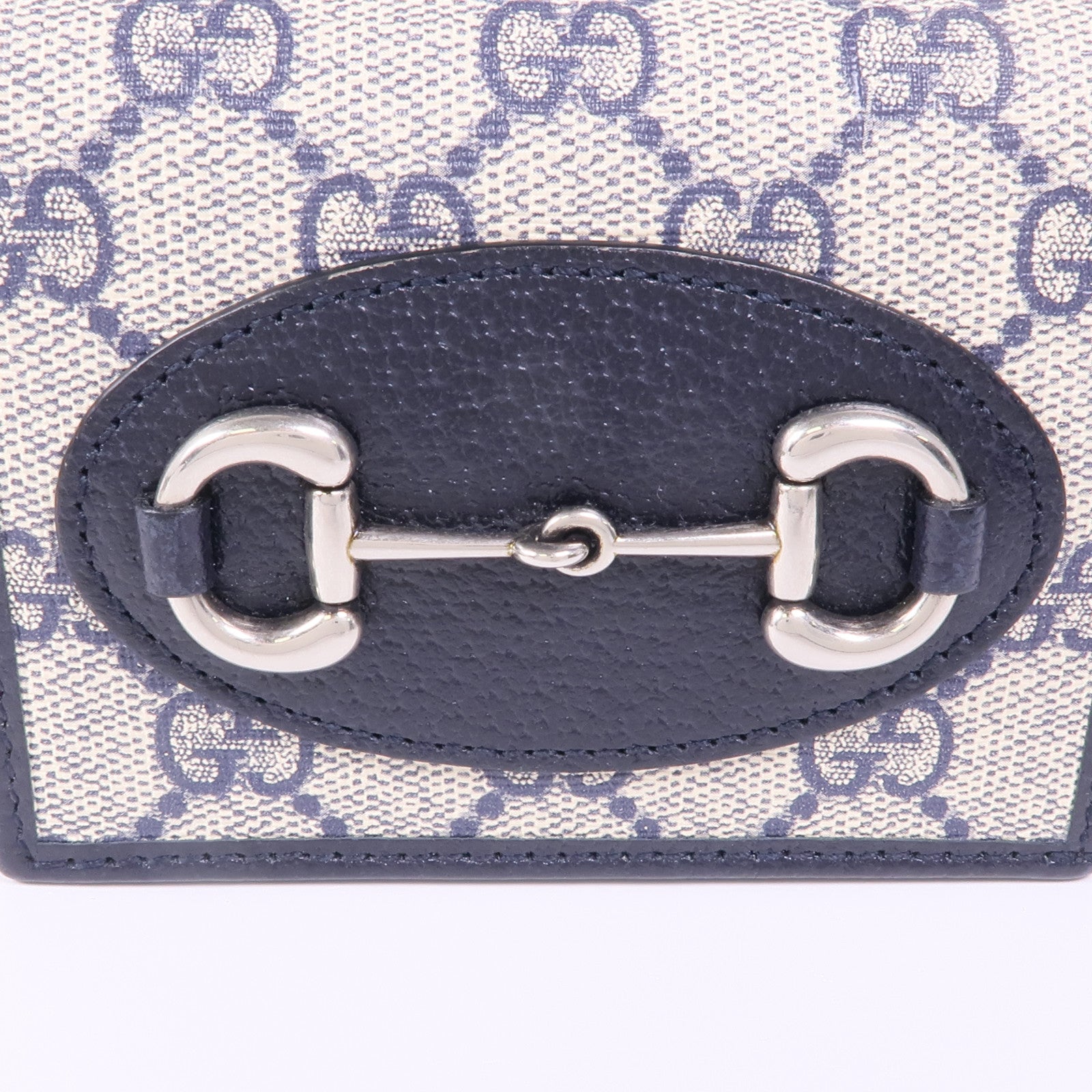 GUCCI 塗層帆布Wallet 1955銀扣錢包