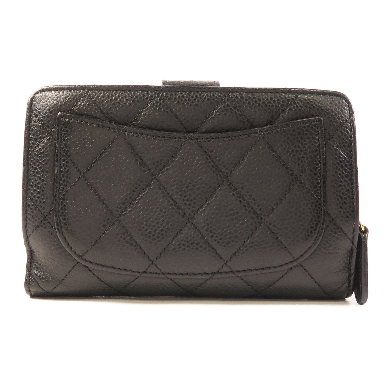 CHANEL 牛皮皮革Wallet金扣錢包