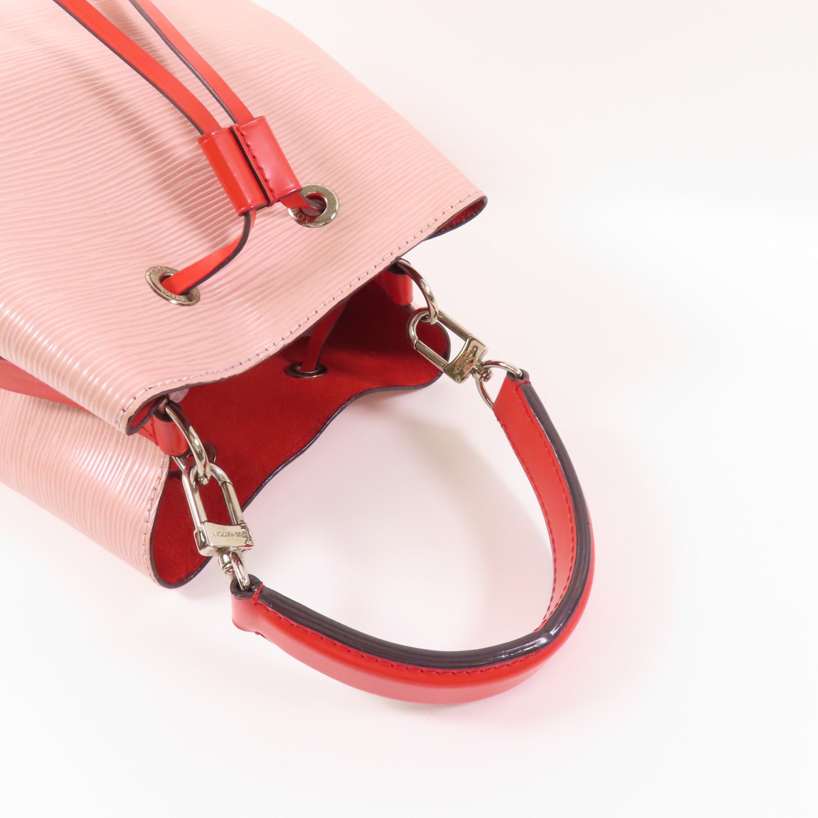 LOUIS VUITTON 【激減優惠】Epi Neo Noe BB銀扣手挽肩背兩用袋粉紅色/Rose Ballerine