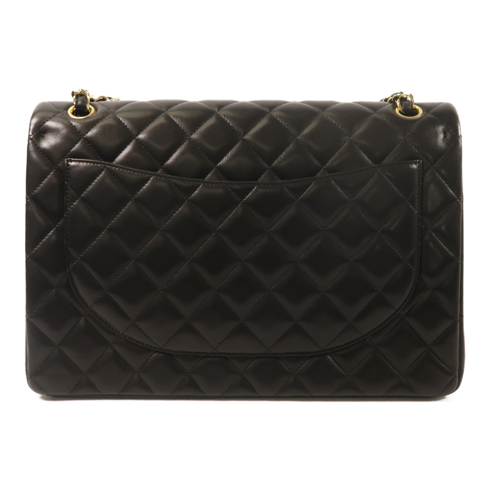 CHANEL 羊皮皮革Maxi Classic鏈帶肩背袋