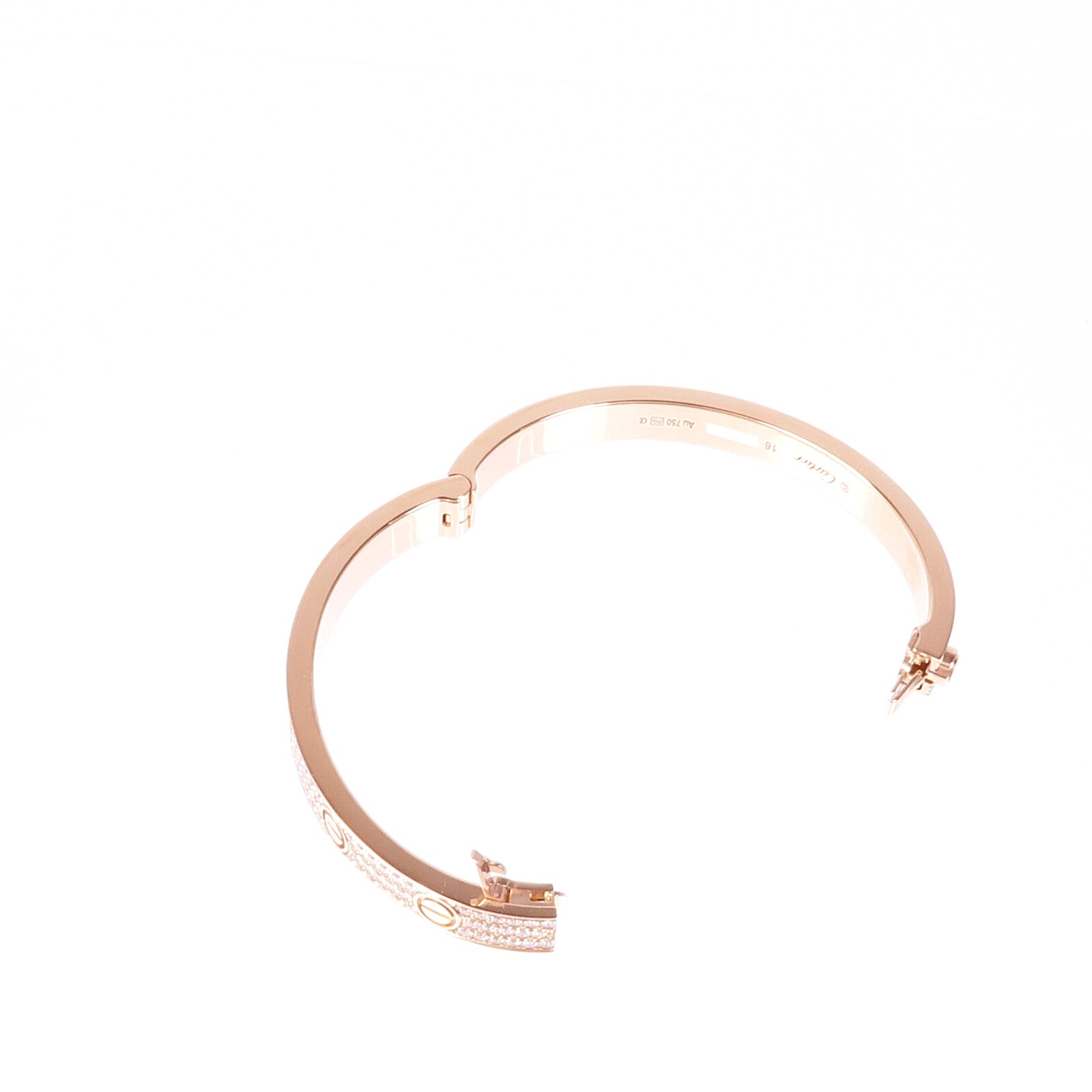 CARTIER 【激減優惠】18K玫瑰金Love Bracelet鑽石手鐲Cartier#16