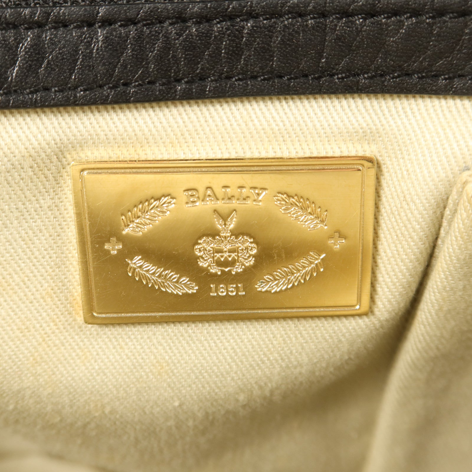 BALLY 牛皮皮革Handbag金扣手挽袋