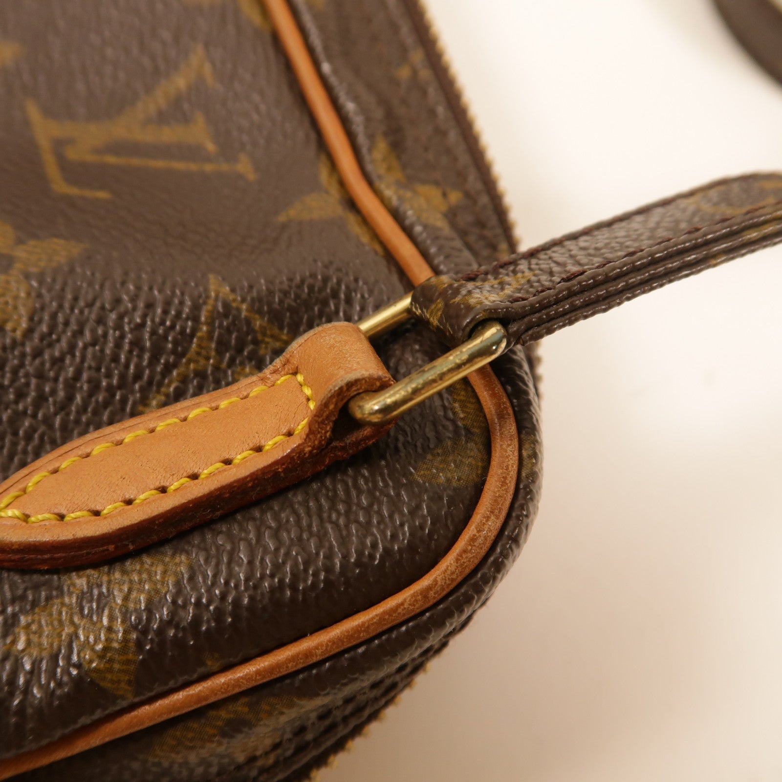 LOUIS VUITTON Monogram Marly Bandouliere金扣肩背袋棕色