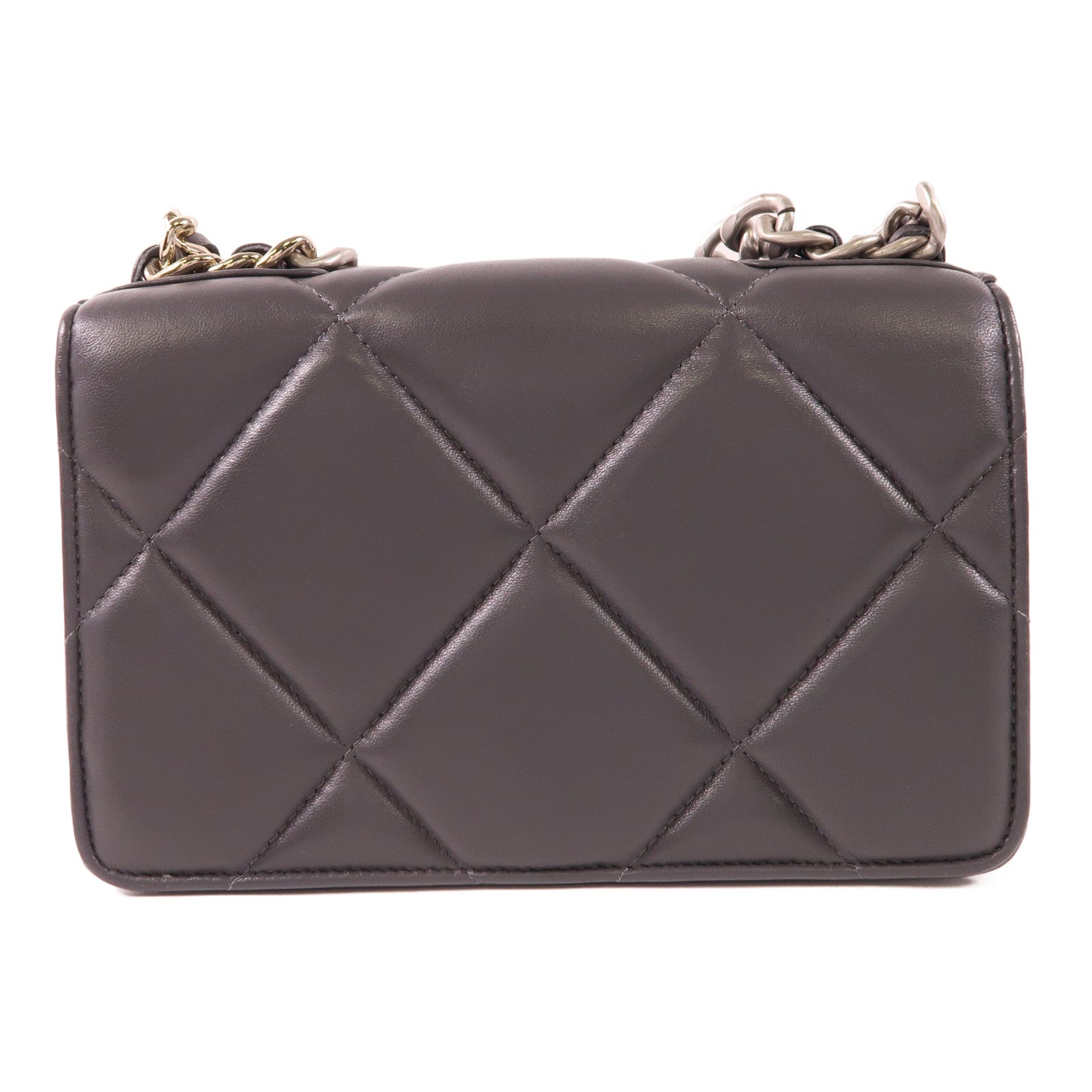 CHANEL 羊皮皮革C19 WOC Wallet On Chain鏈帶肩背袋