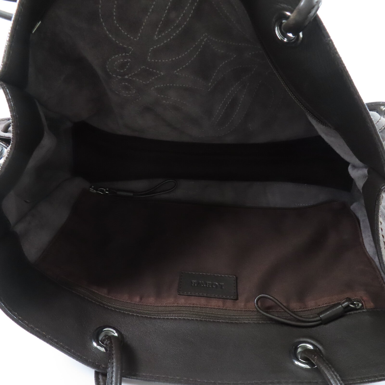 LOEWE 麂皮皮革Anagram Shoulder Bag肩背袋